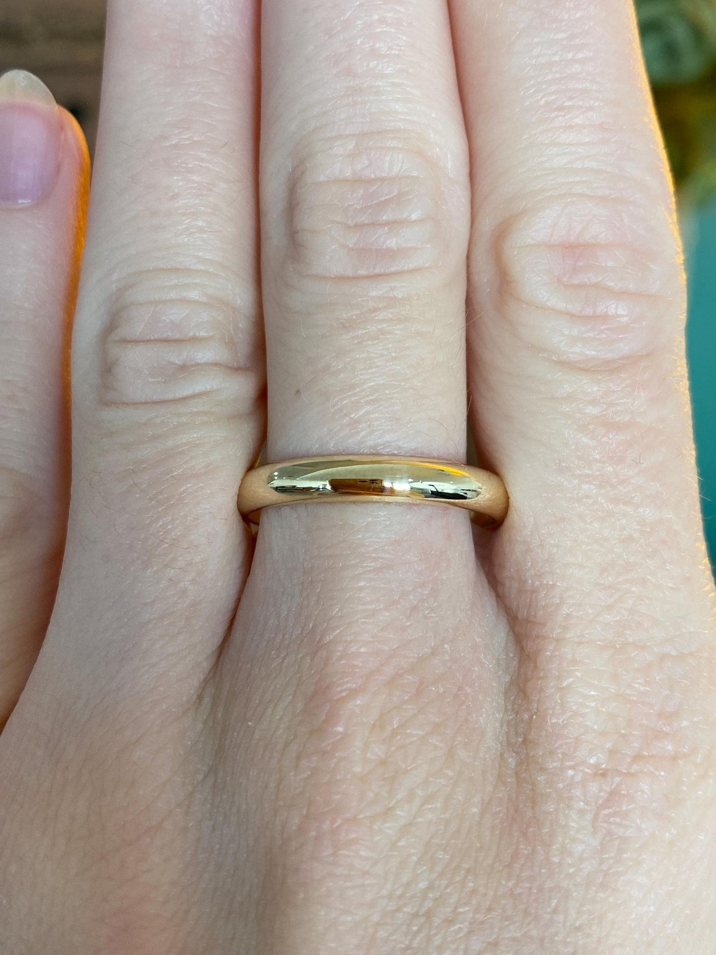 Vintage Solid 14k Yellow Gold Ring Band - Size 11