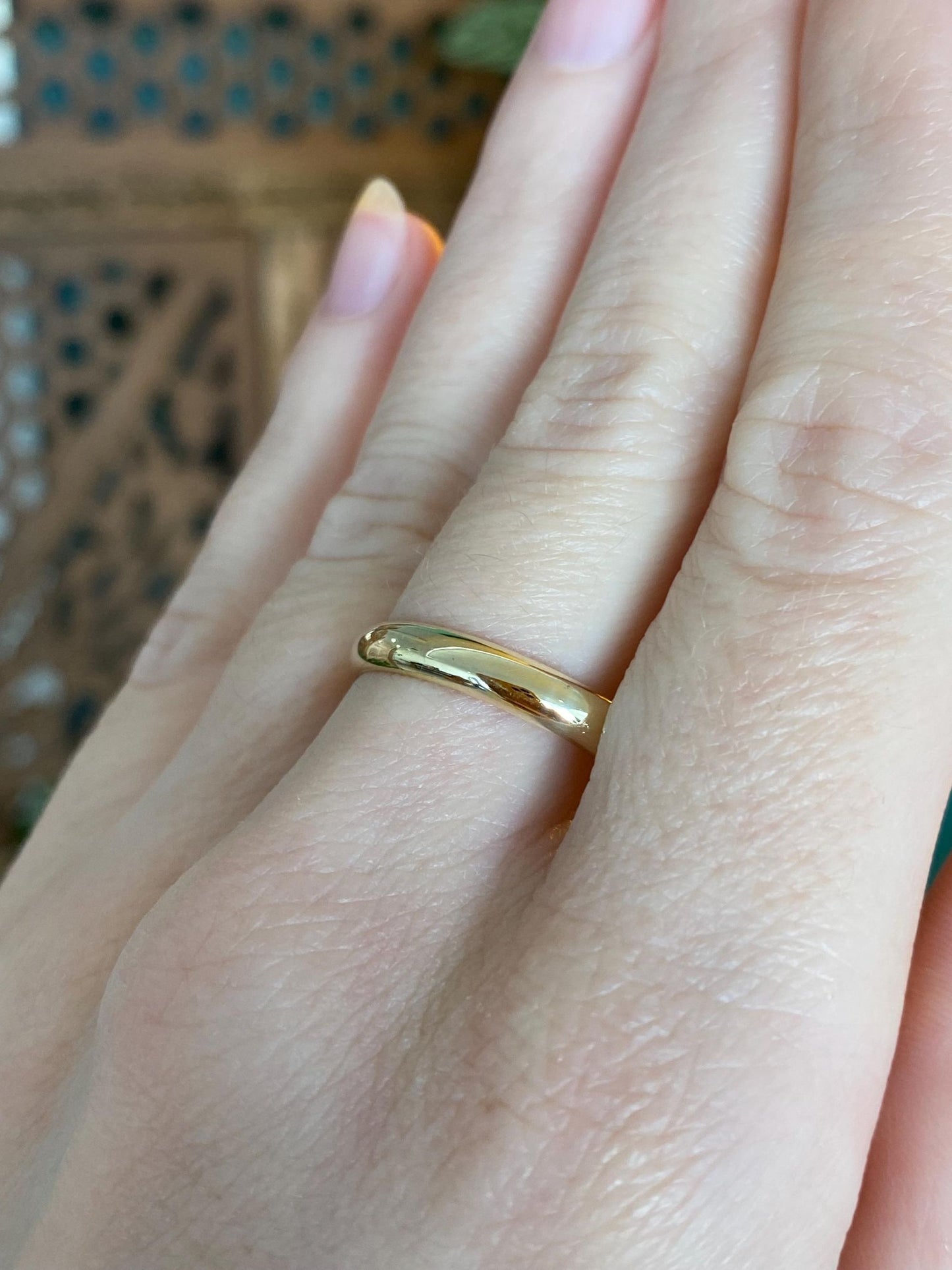 Vintage Solid 14k Yellow Gold Ring Band - Size 11