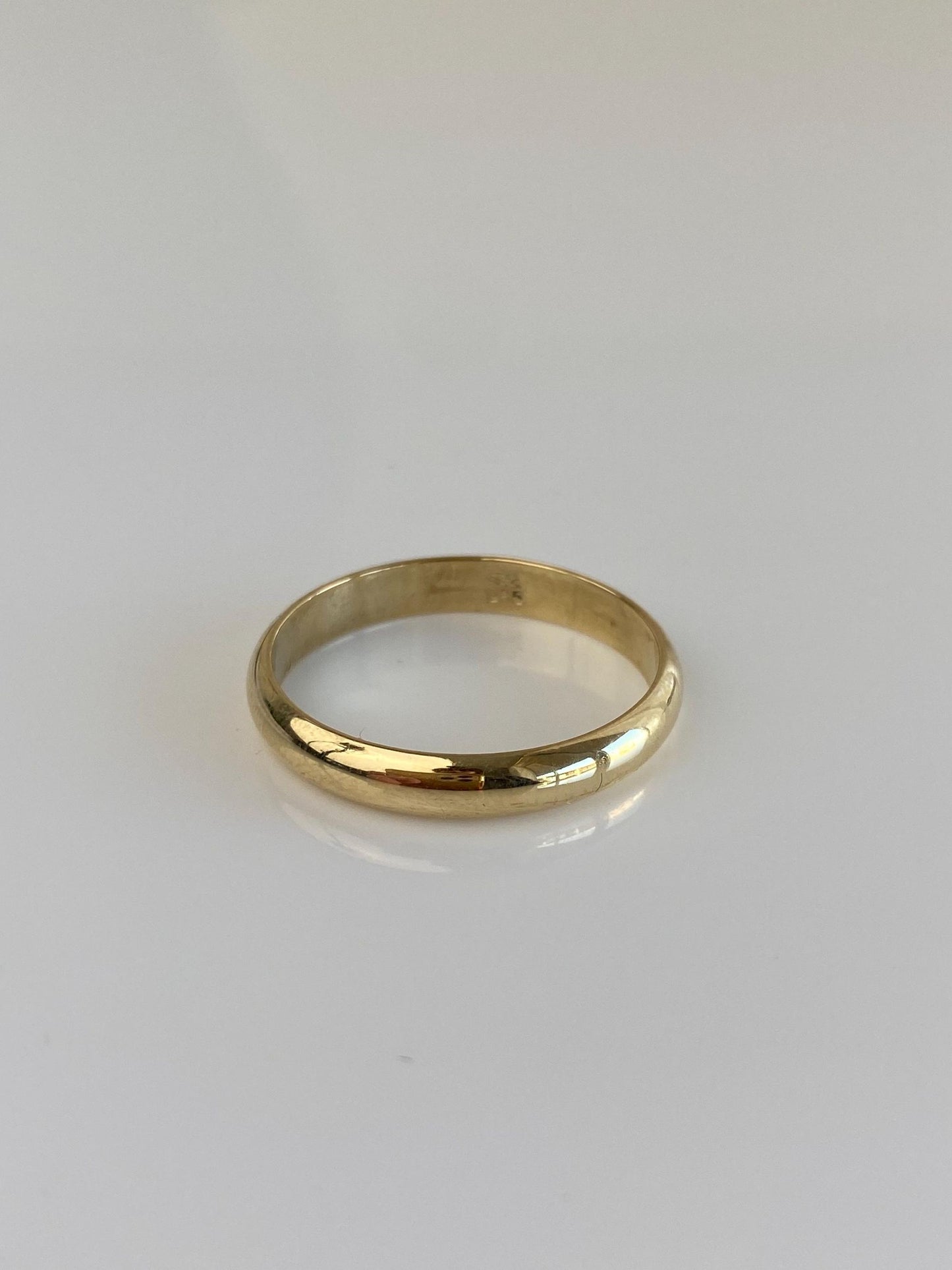Vintage Solid 14k Yellow Gold Ring Band - Size 11