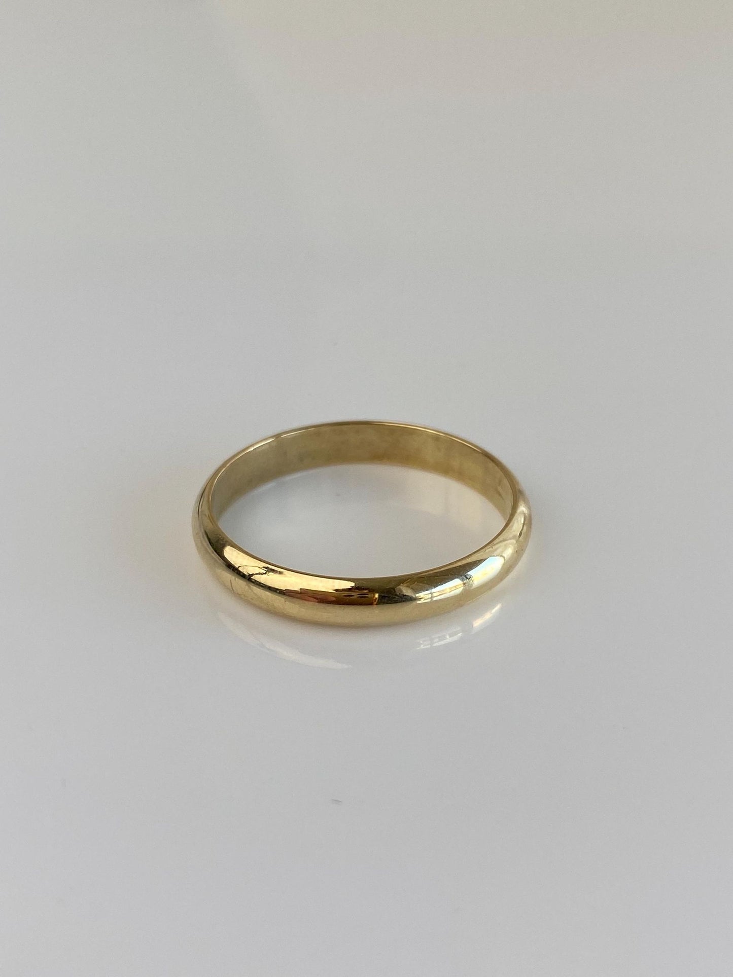 Vintage Solid 14k Yellow Gold Ring Band - Size 11