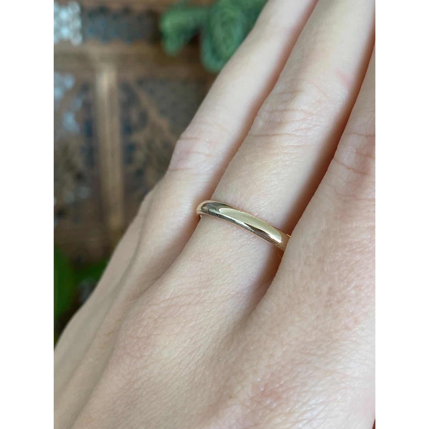 Vintage Solid 10k Yellow Gold Ring Band - Size 12.75