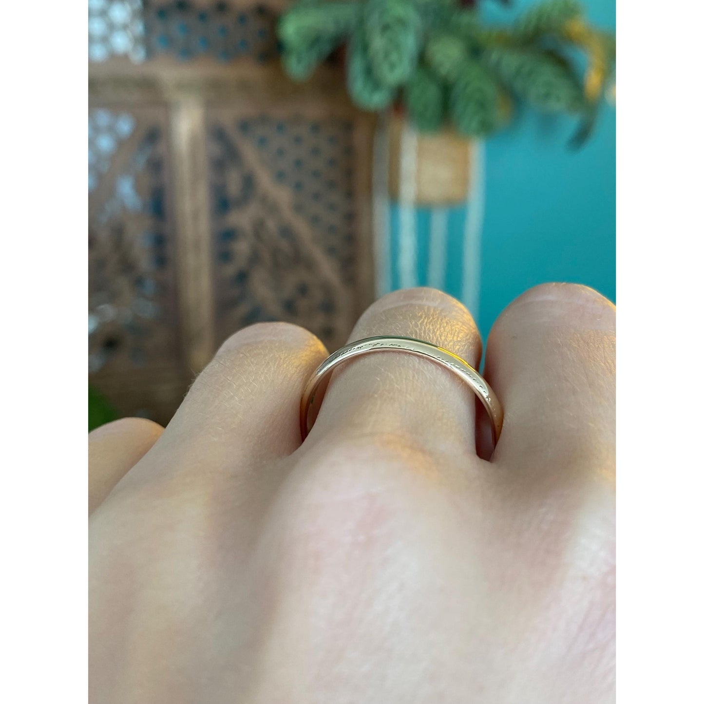 Vintage Solid 10k Yellow Gold Ring Band - Size 12.75