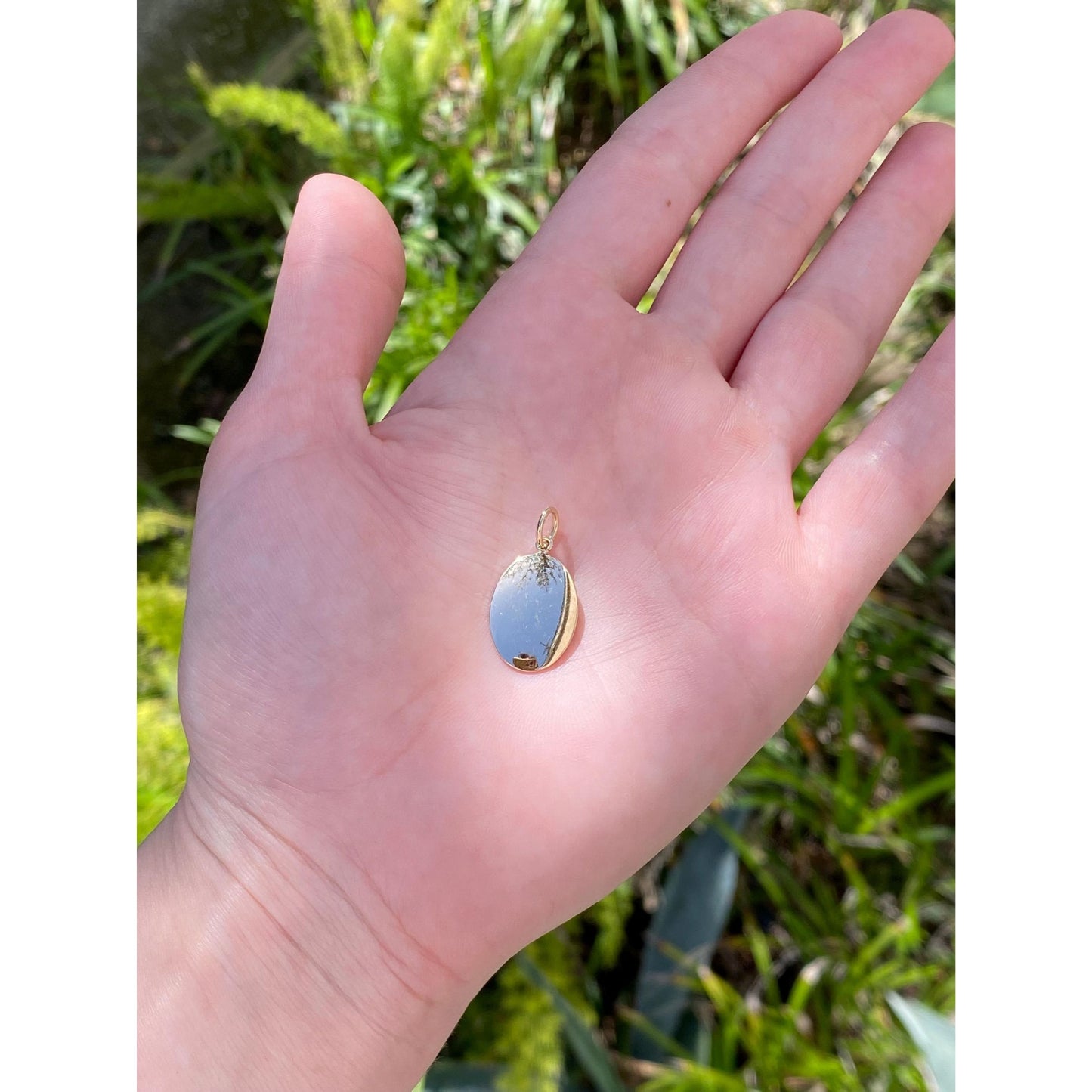 Vintage Solid 14k Yellow Gold Cufflink Conversion Charm