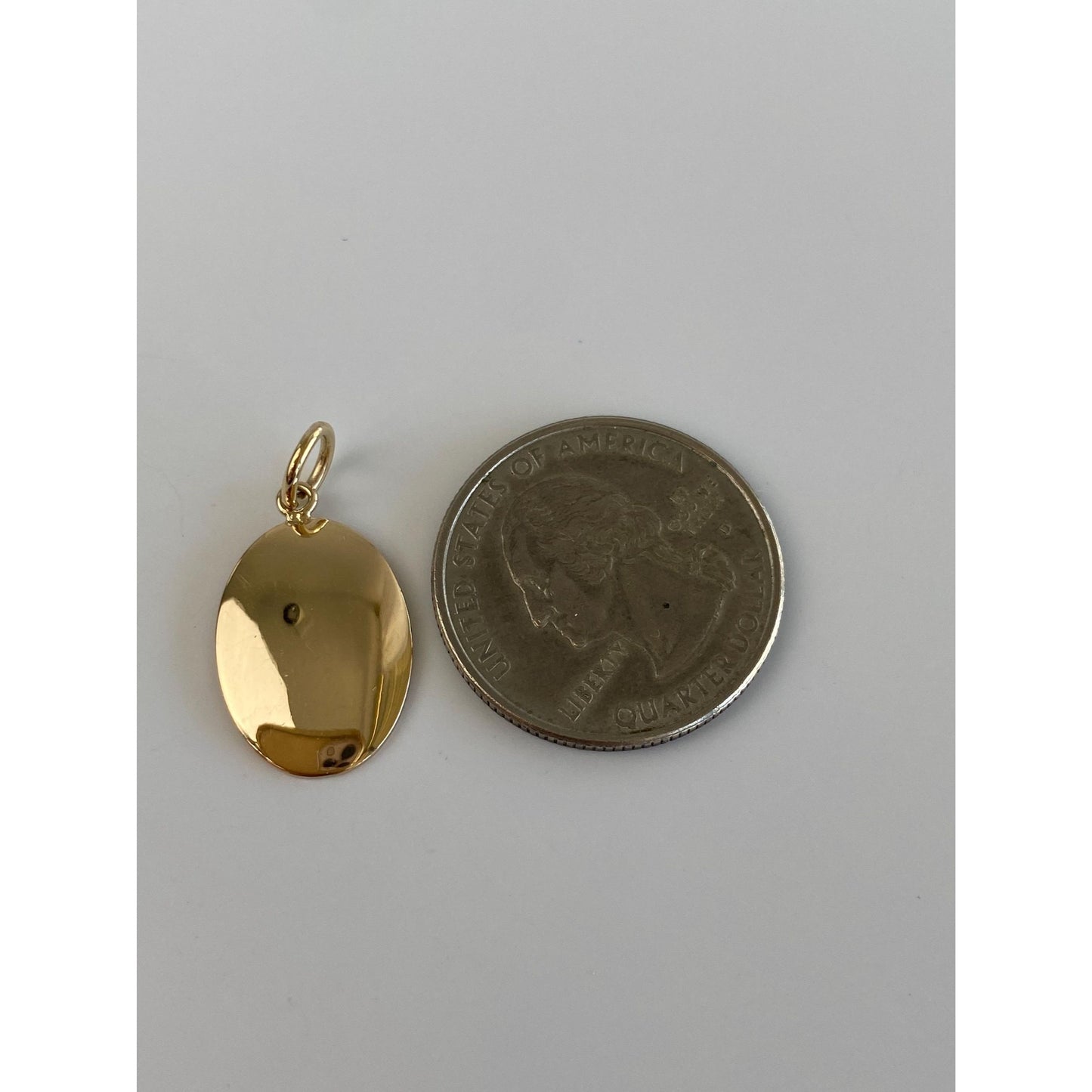 Vintage Solid 14k Yellow Gold Cufflink Conversion Charm