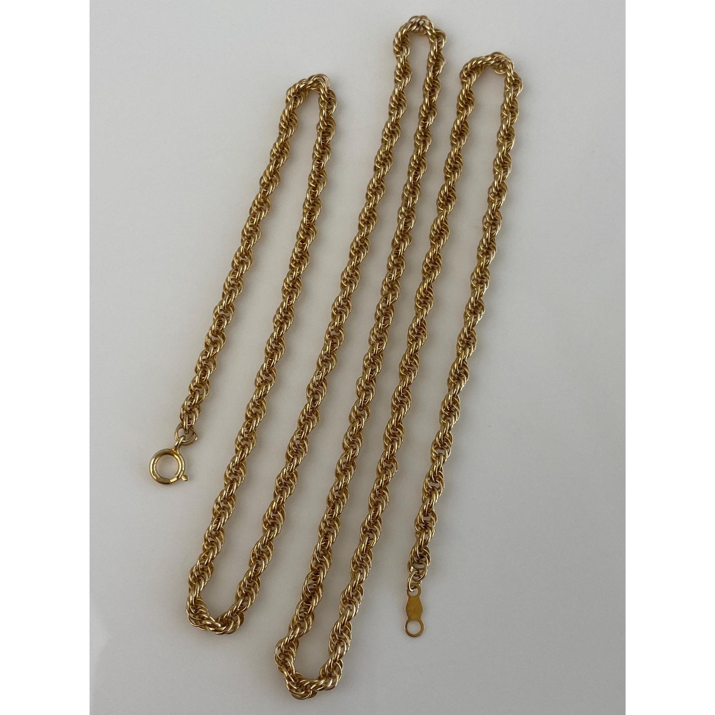 Vintage Solid 14k Yellow Gold Chain Necklace - 23.75 inches