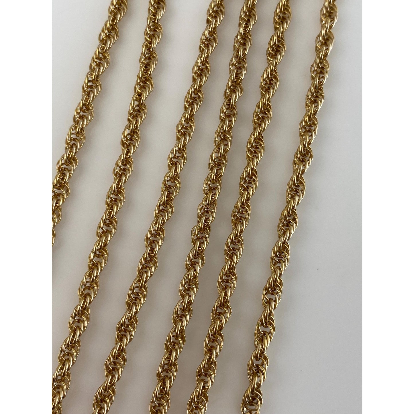 Vintage Solid 14k Yellow Gold Chain Necklace - 23.75 inches