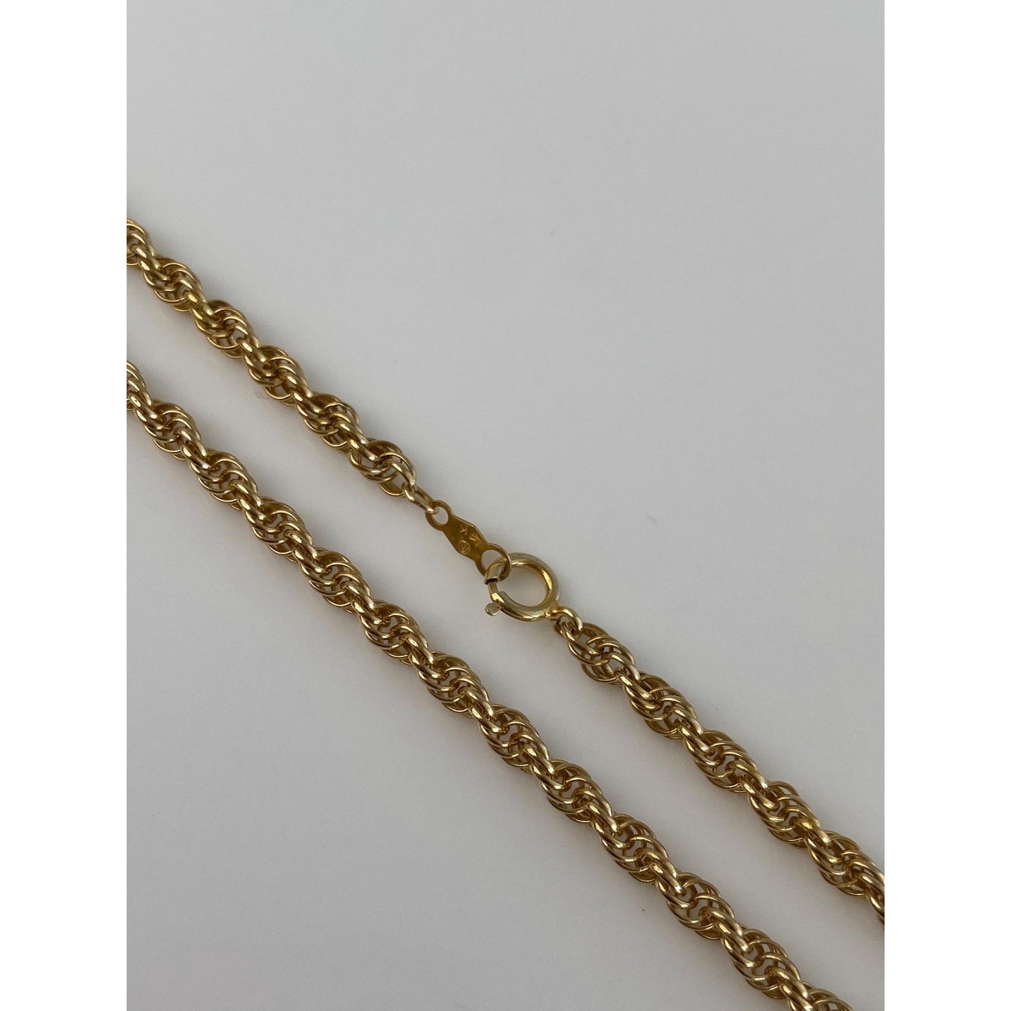 Vintage Solid 14k Yellow Gold Chain Necklace - 23.75 inches
