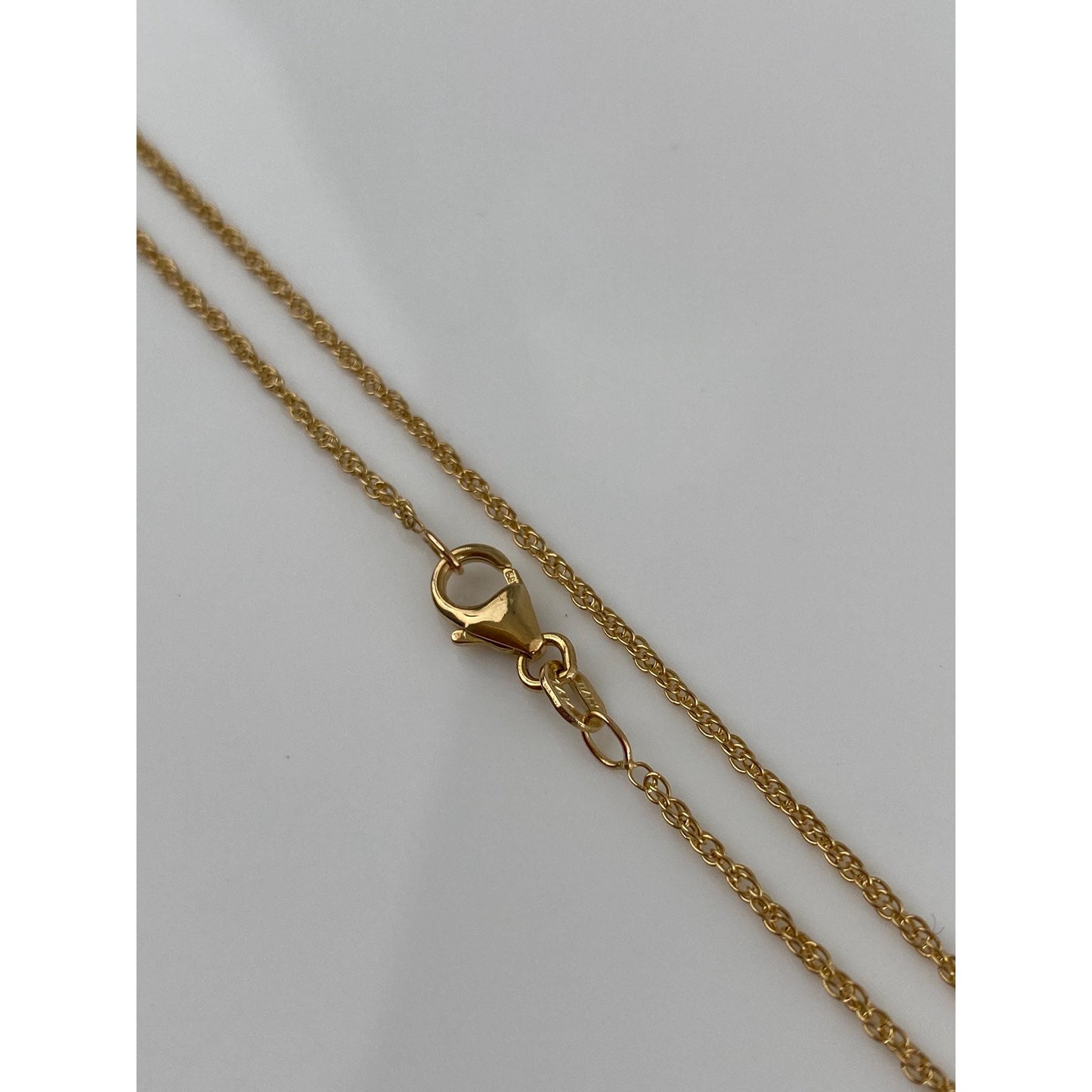 Vintage Solid 14k Yellow Gold Chain Necklace - 16 inches