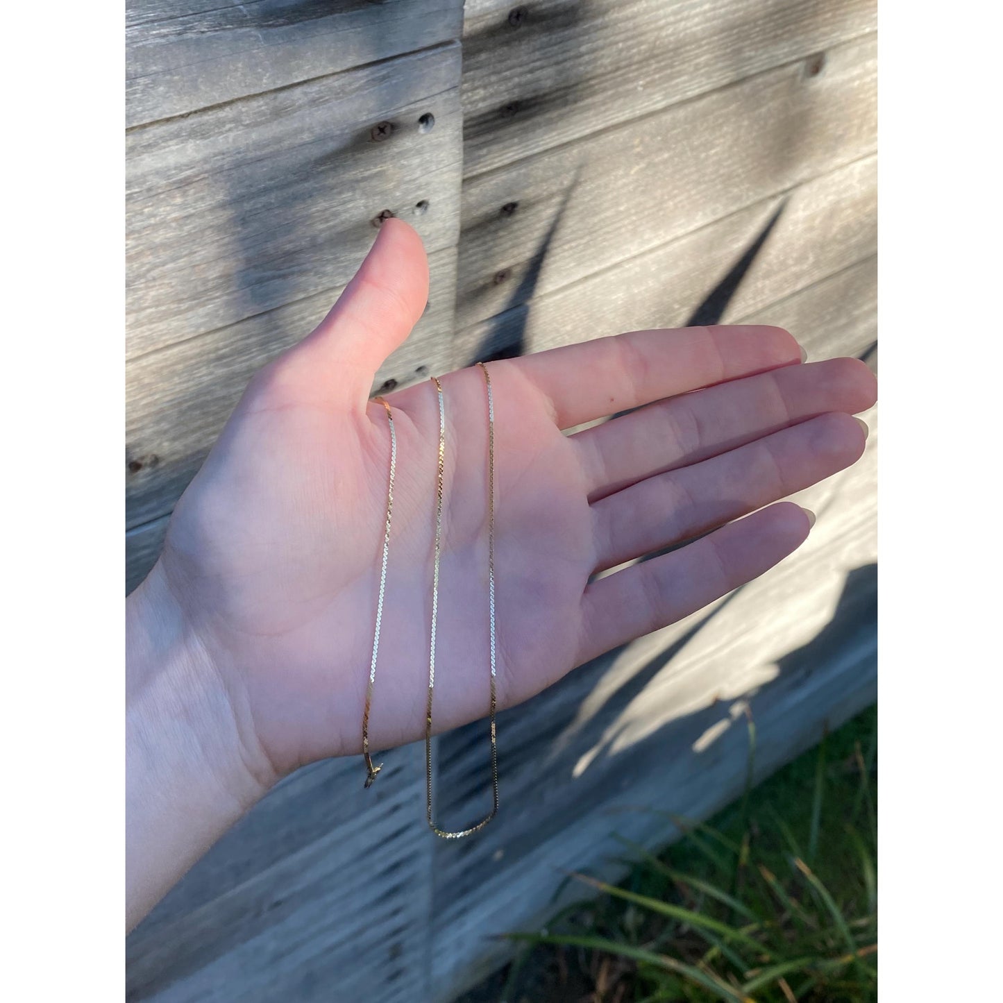 Vintage Solid 14k Yellow Gold Serpentine Chain Necklace - 24.25 inches