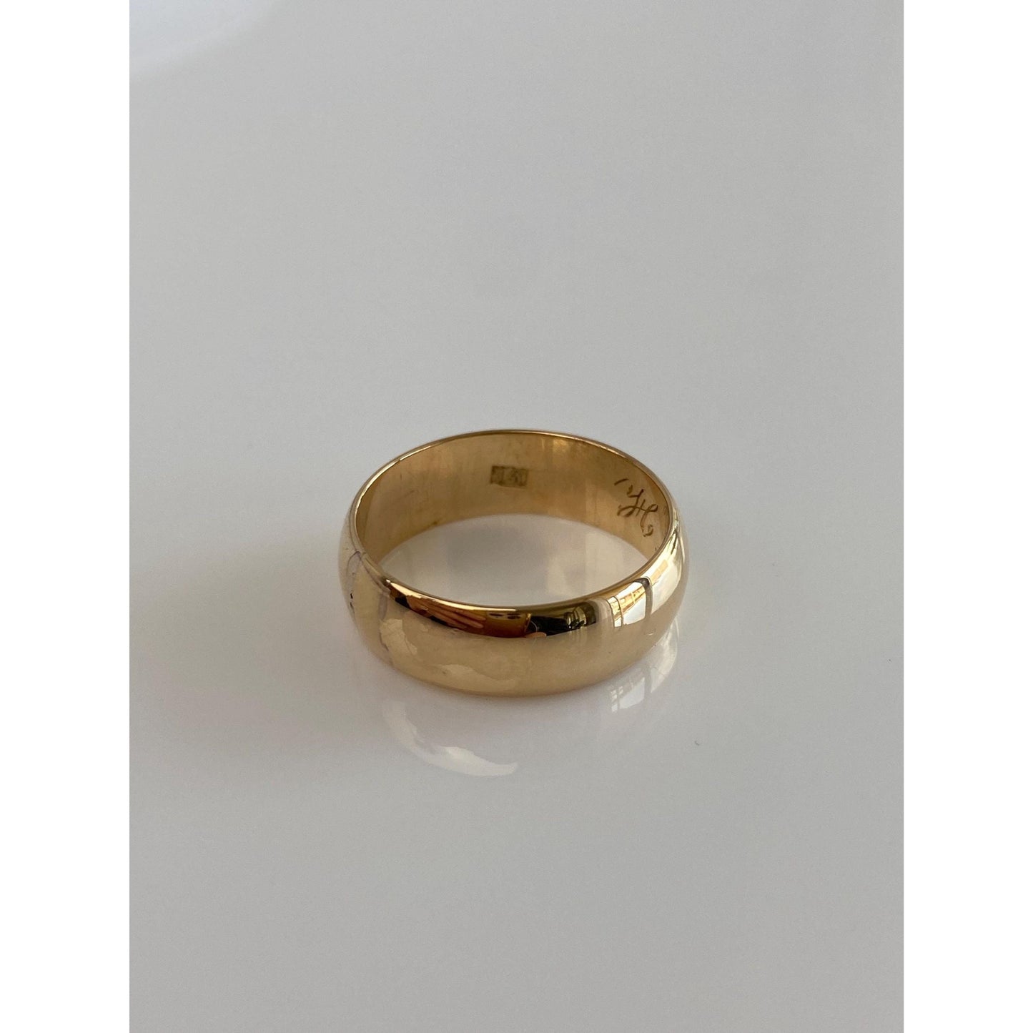 Vintage Solid 14k Yellow Gold Ring Band - Size 7