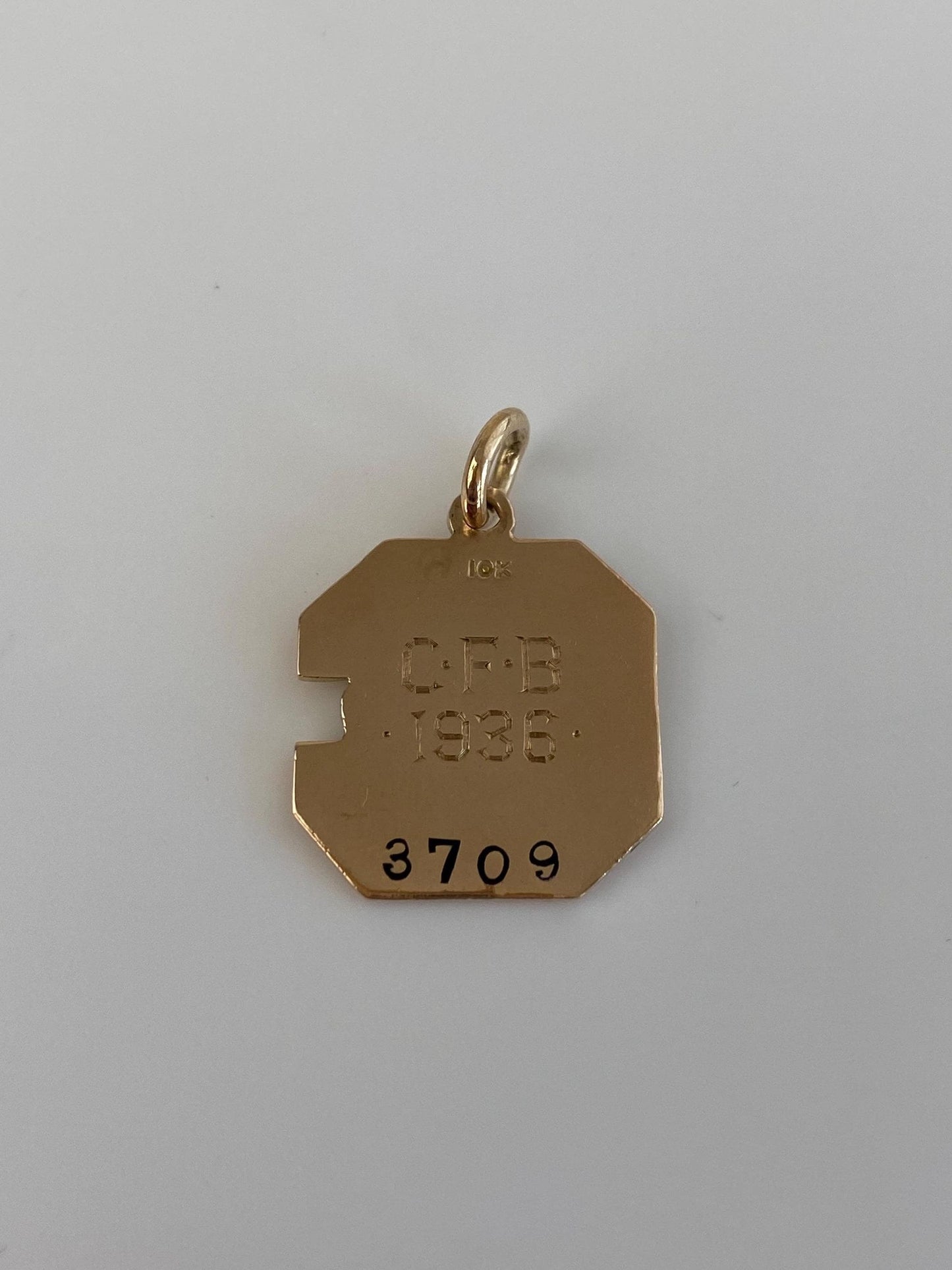 Vintage Solid 10k Yellow Gold University of California Charm