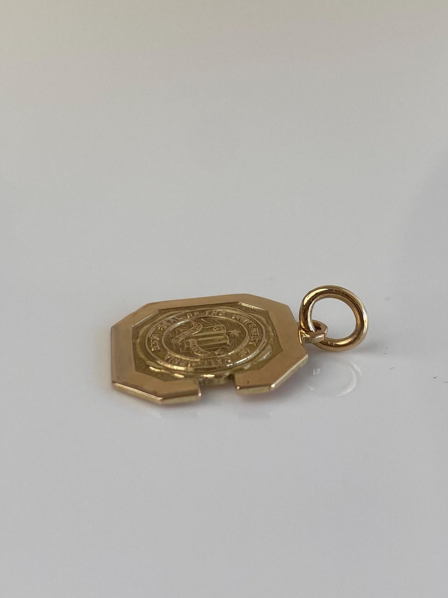 Vintage Solid 10k Yellow Gold University of California Charm