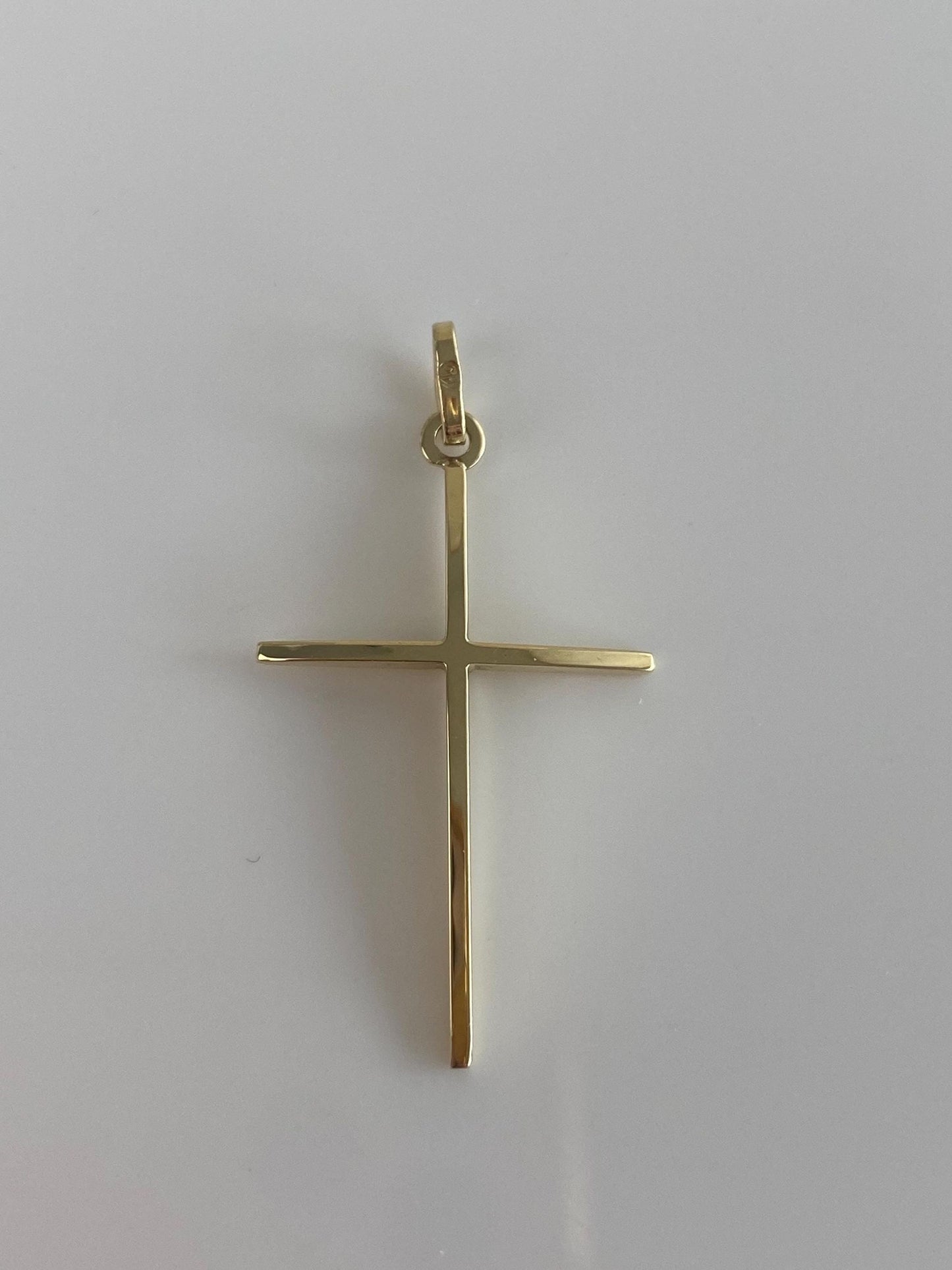 Vintage 14k Yellow Gold Cross Charm