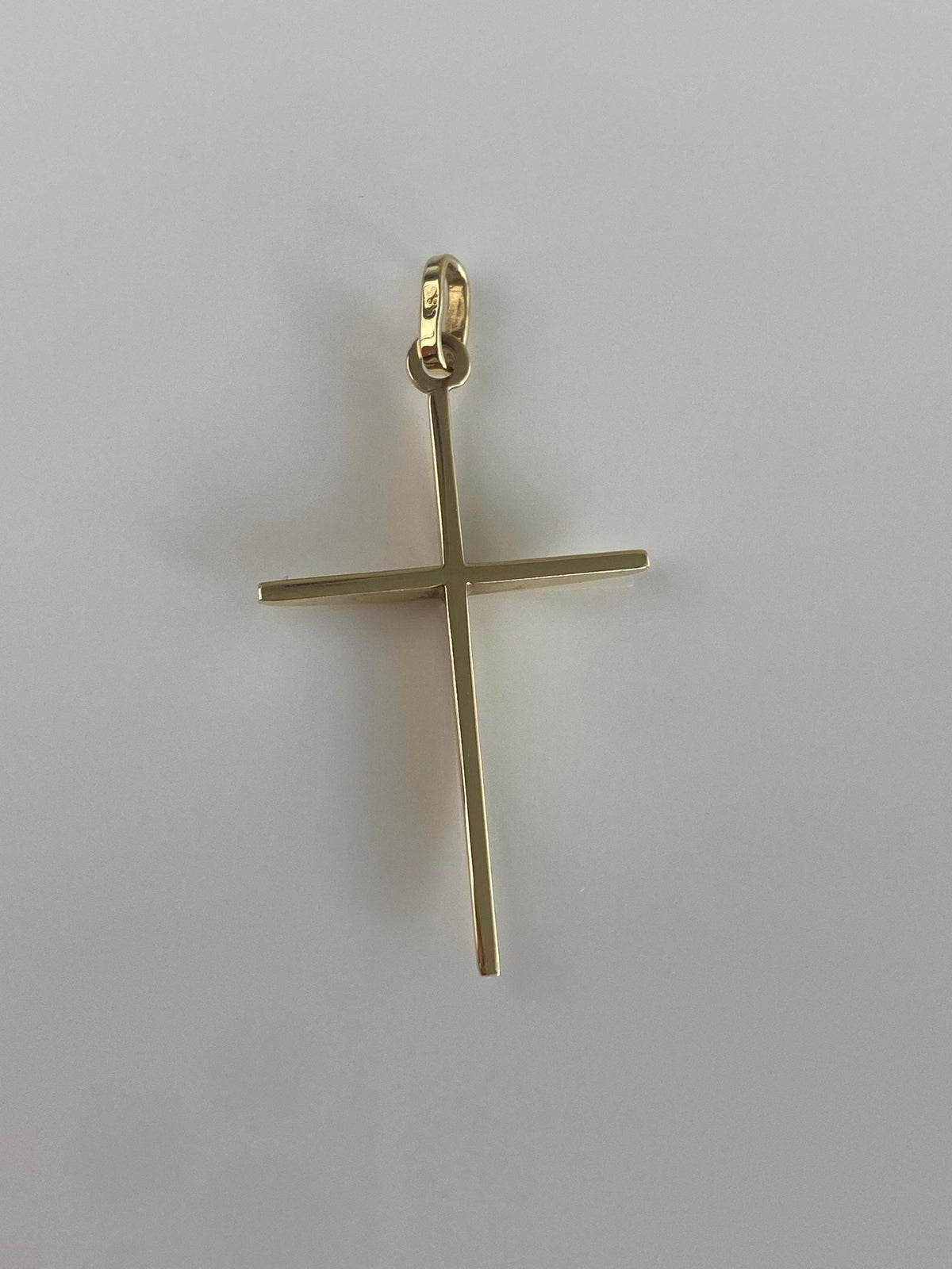 Vintage 14k Yellow Gold Cross Charm