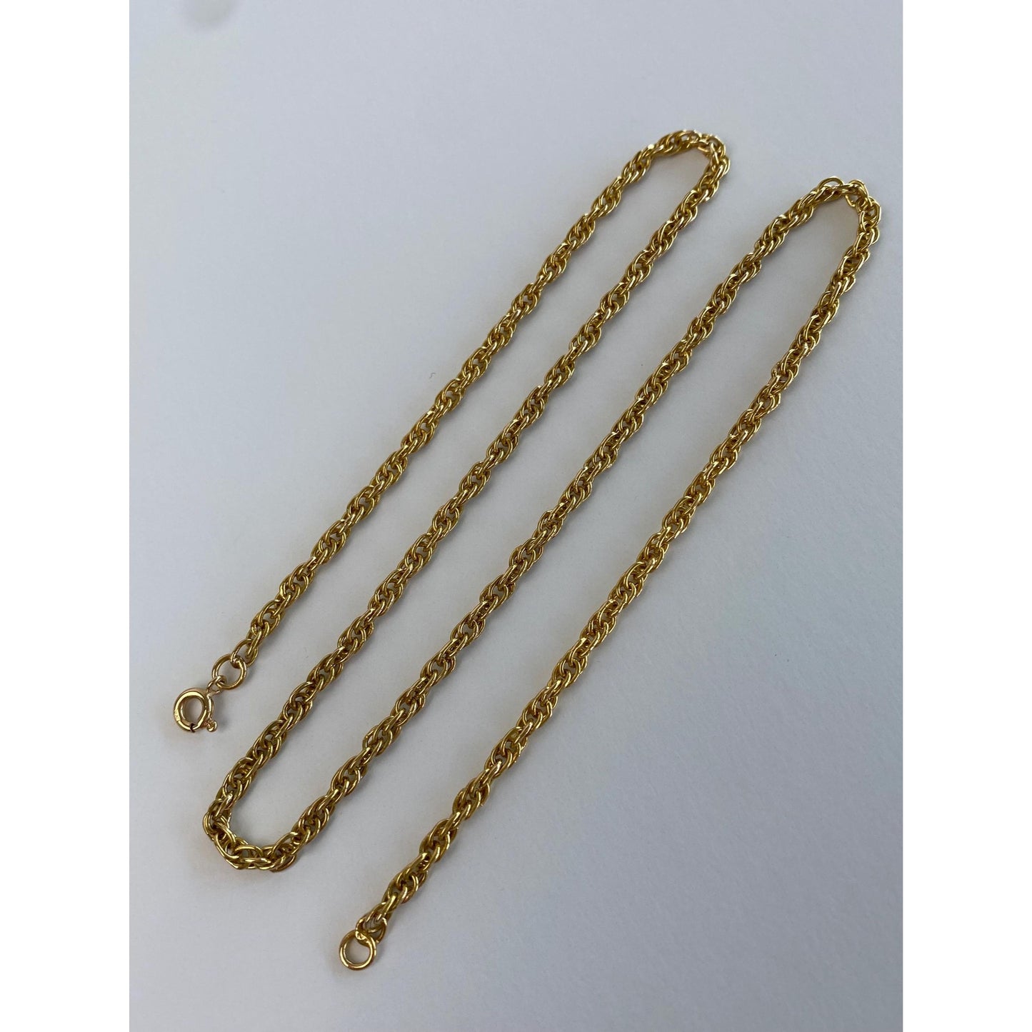 Solid 18k Yellow Gold Chain Necklace - 18.5 inches