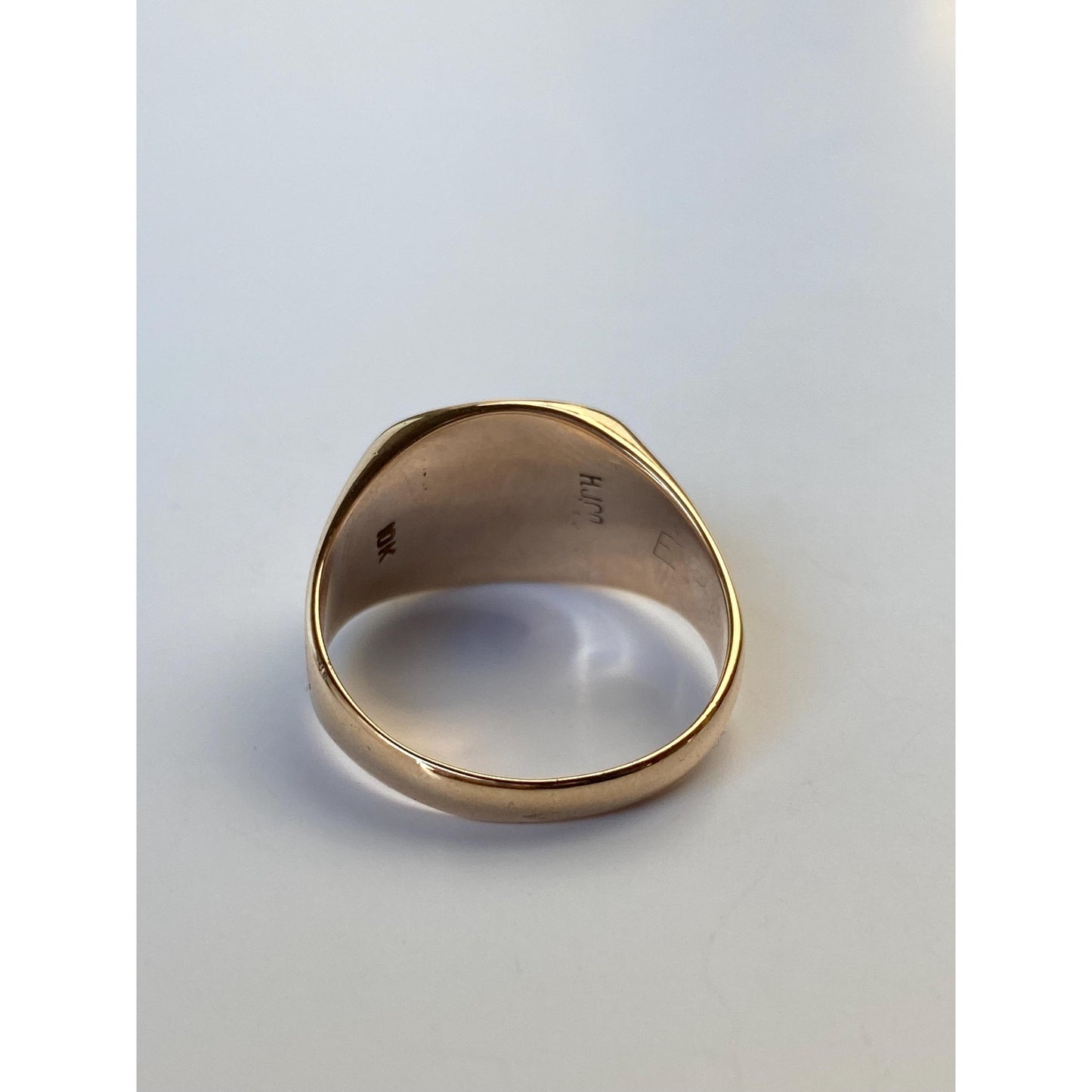 Vintage Solid 10k Rosey Gold 1931 'Richwood High School' Class Ring - Size 7