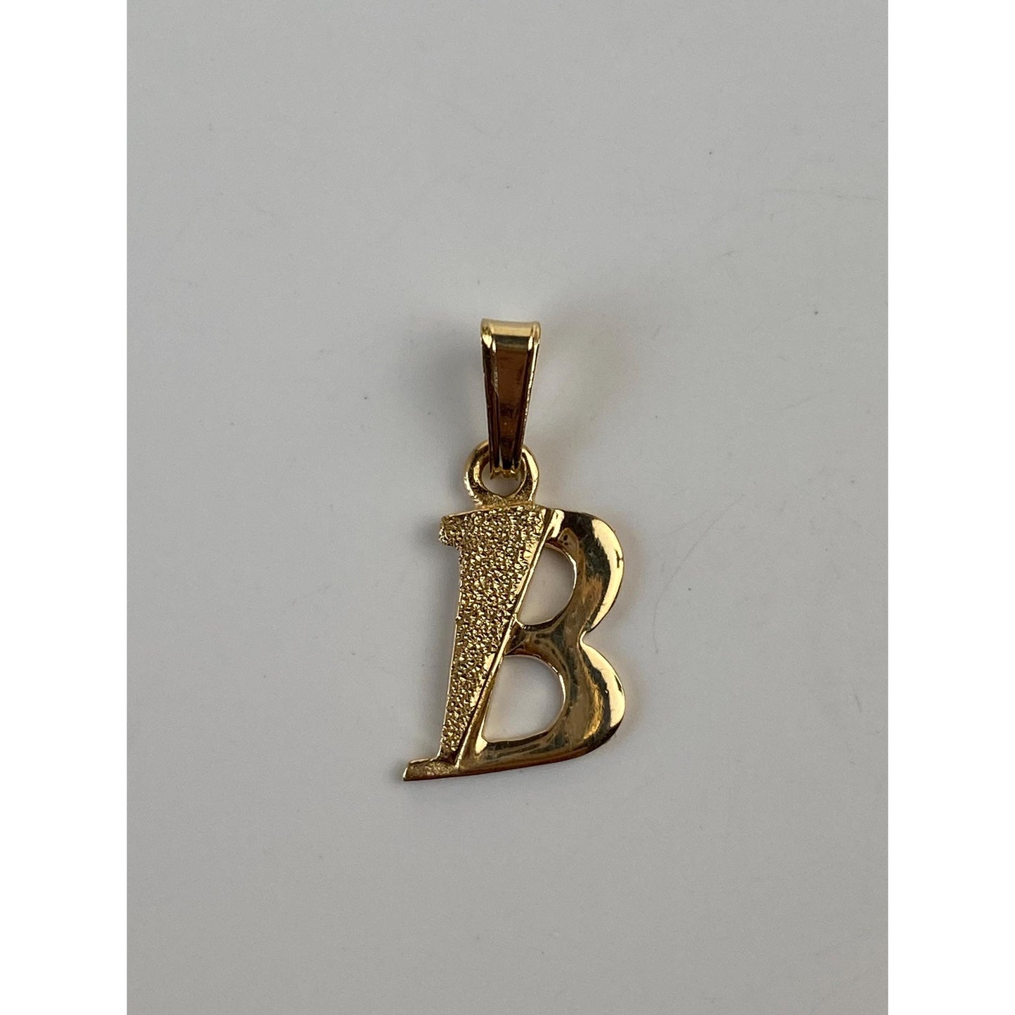 Vintage Solid 10k Yellow Gold Initial 'B' Charm
