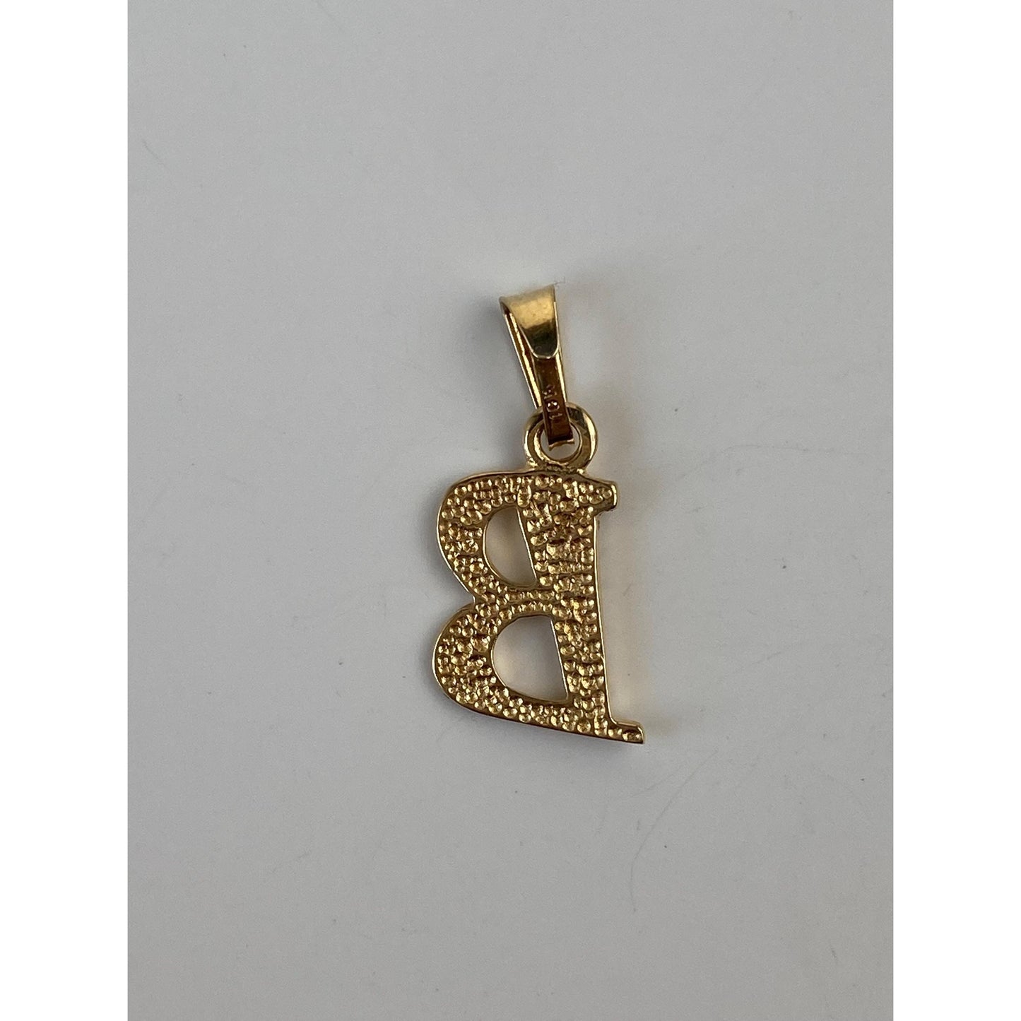 Vintage Solid 10k Yellow Gold Initial 'B' Charm