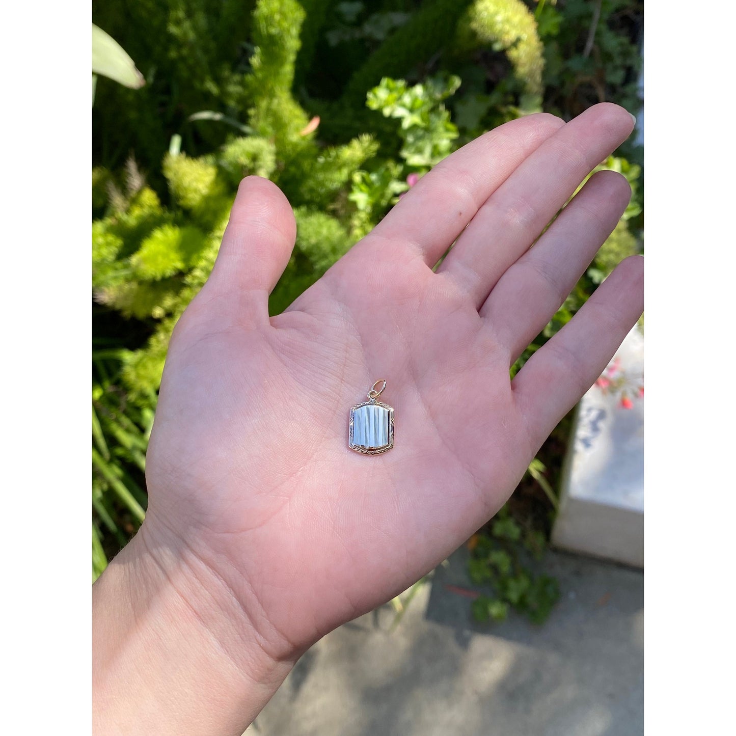 Vintage Solid 10k Yellow Gold Cufflink Conversion Charm