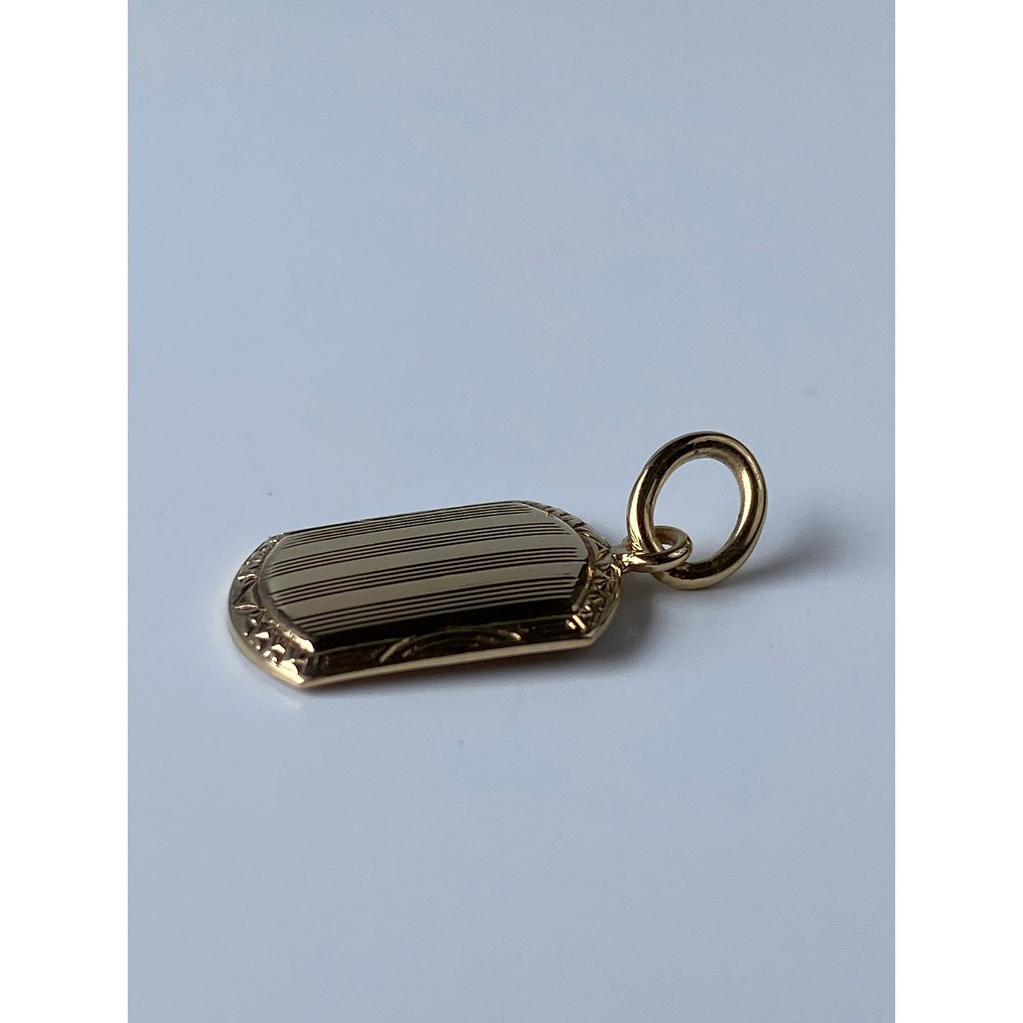 Vintage Solid 10k Yellow Gold Cufflink Conversion Charm