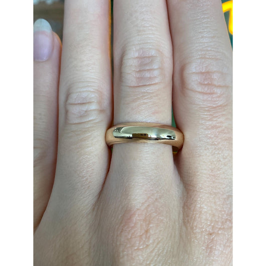 Vintage Solid 14k Yellow Gold Ring Band - Size 10