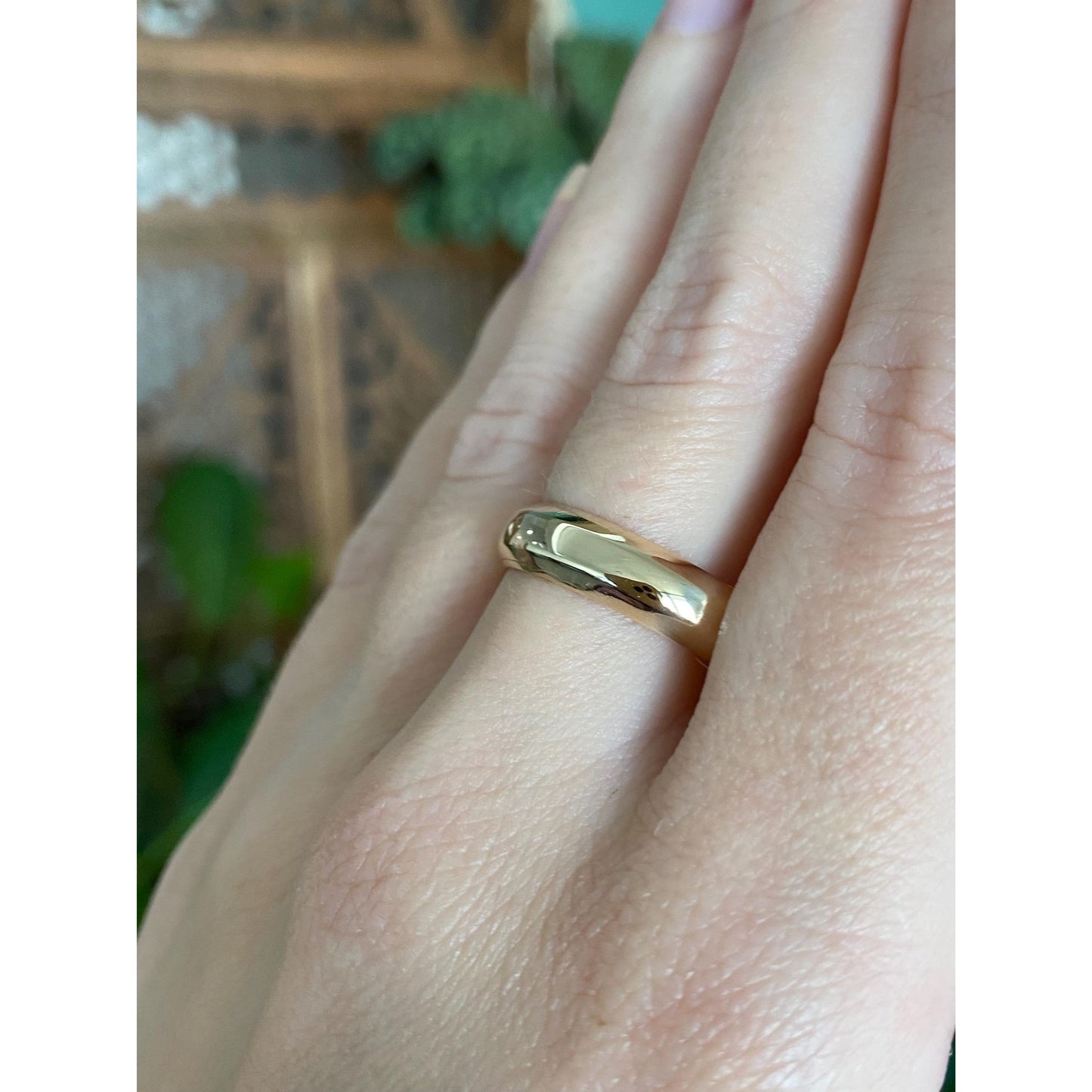 Vintage Solid 14k Yellow Gold Ring Band - Size 10