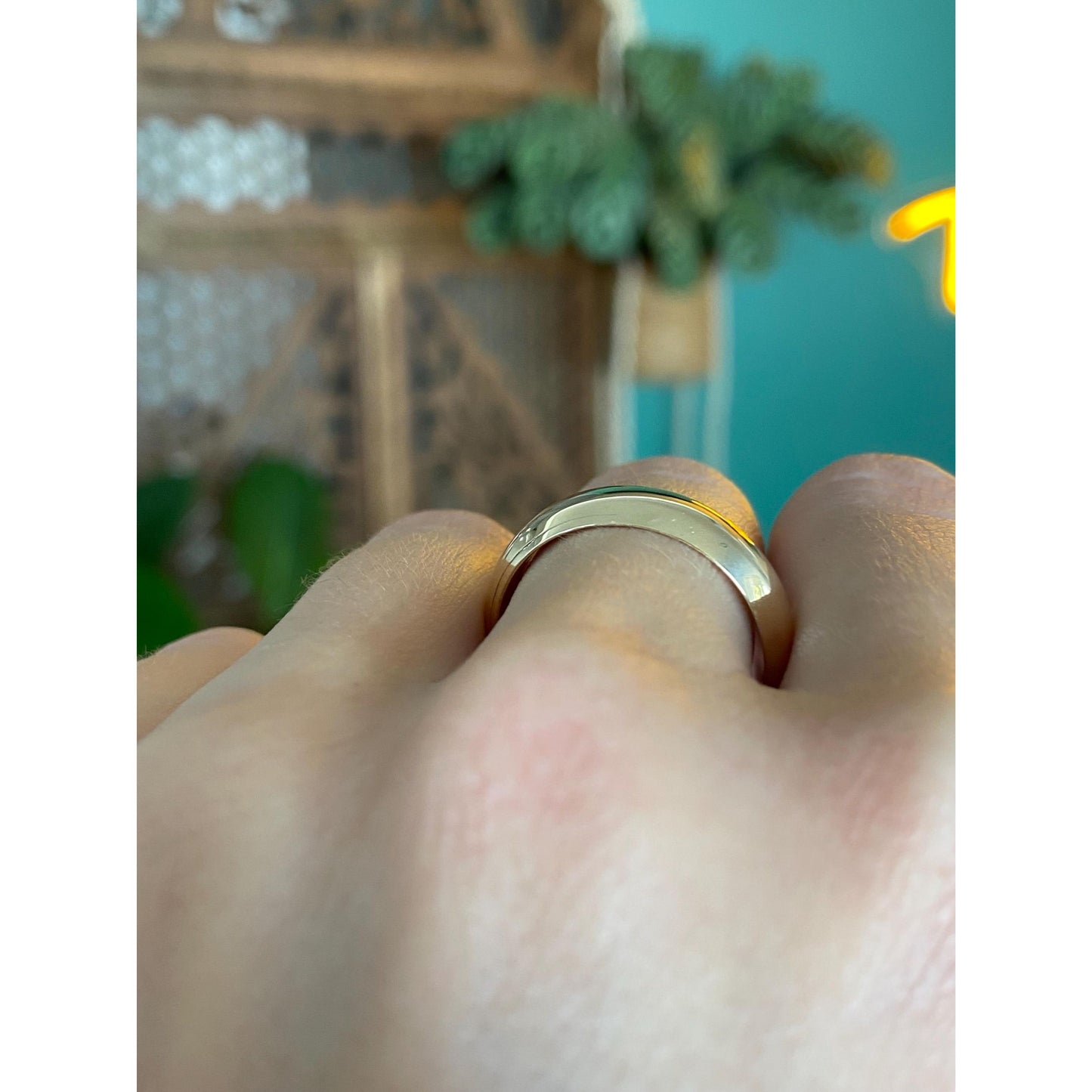 Vintage Solid 14k Yellow Gold Ring Band - Size 10