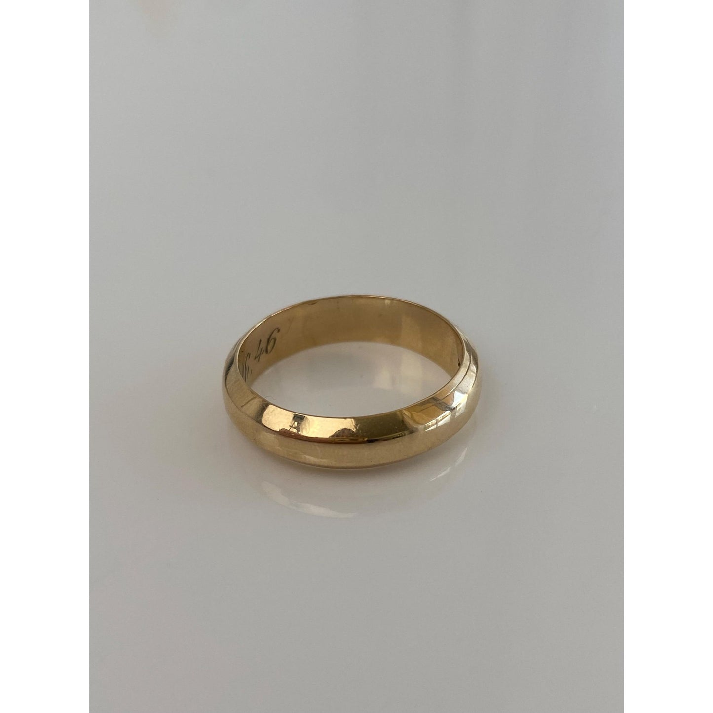 Vintage Solid 14k Yellow Gold Ring Band - Size 10