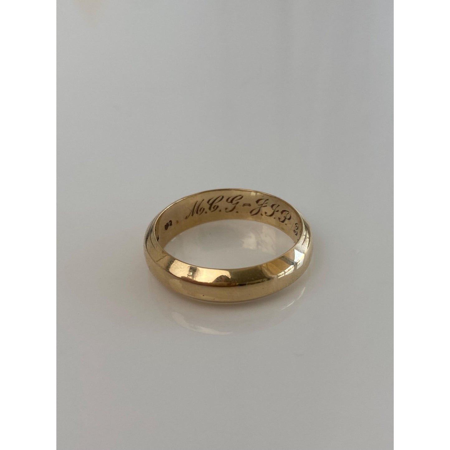Vintage Solid 14k Yellow Gold Ring Band - Size 10
