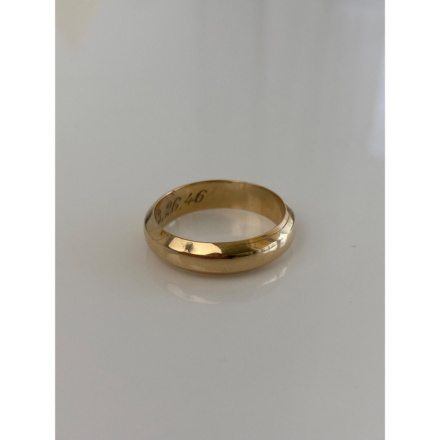 Vintage Solid 14k Yellow Gold Ring Band - Size 10