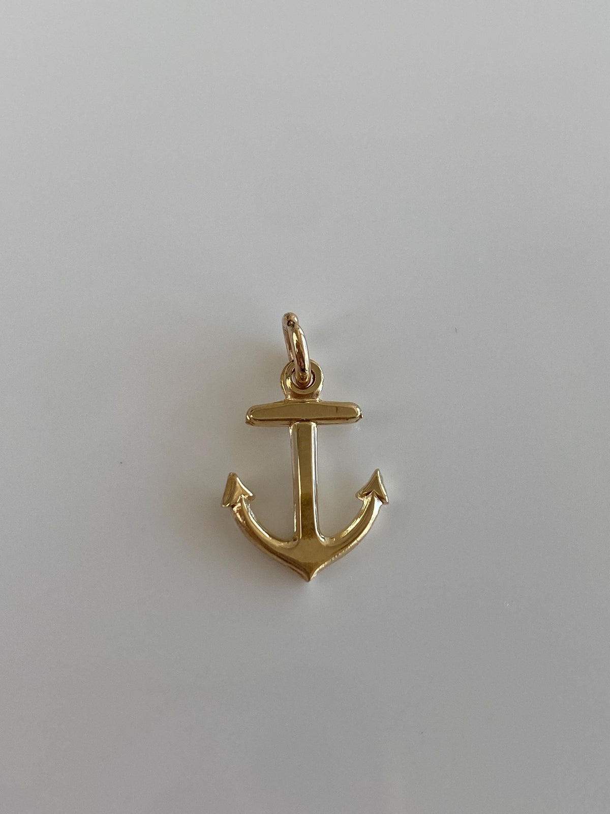 Vintage 14k Yellow Gold Anchor Charm