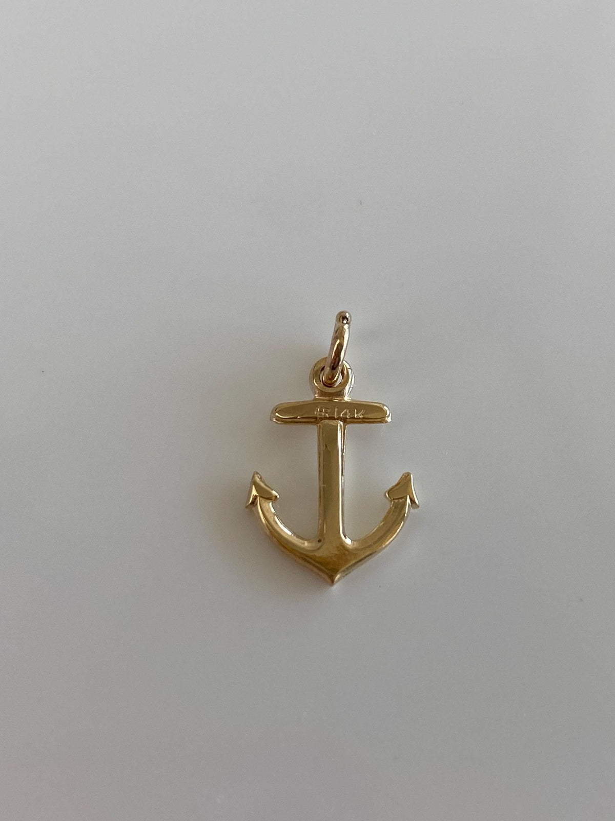 Vintage 14k Yellow Gold Anchor Charm