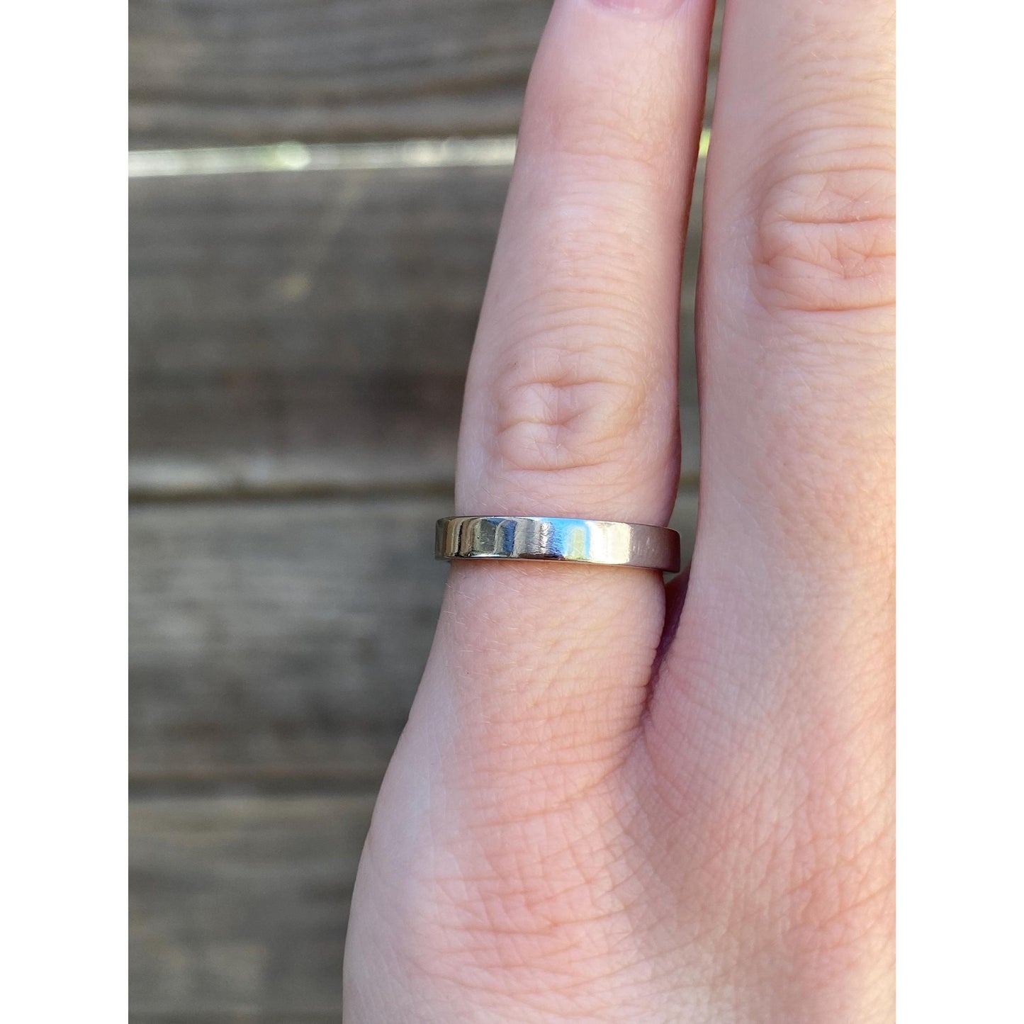 Tiffany & Co. Vintage Solid Platinum Ring Band - Size 3.75