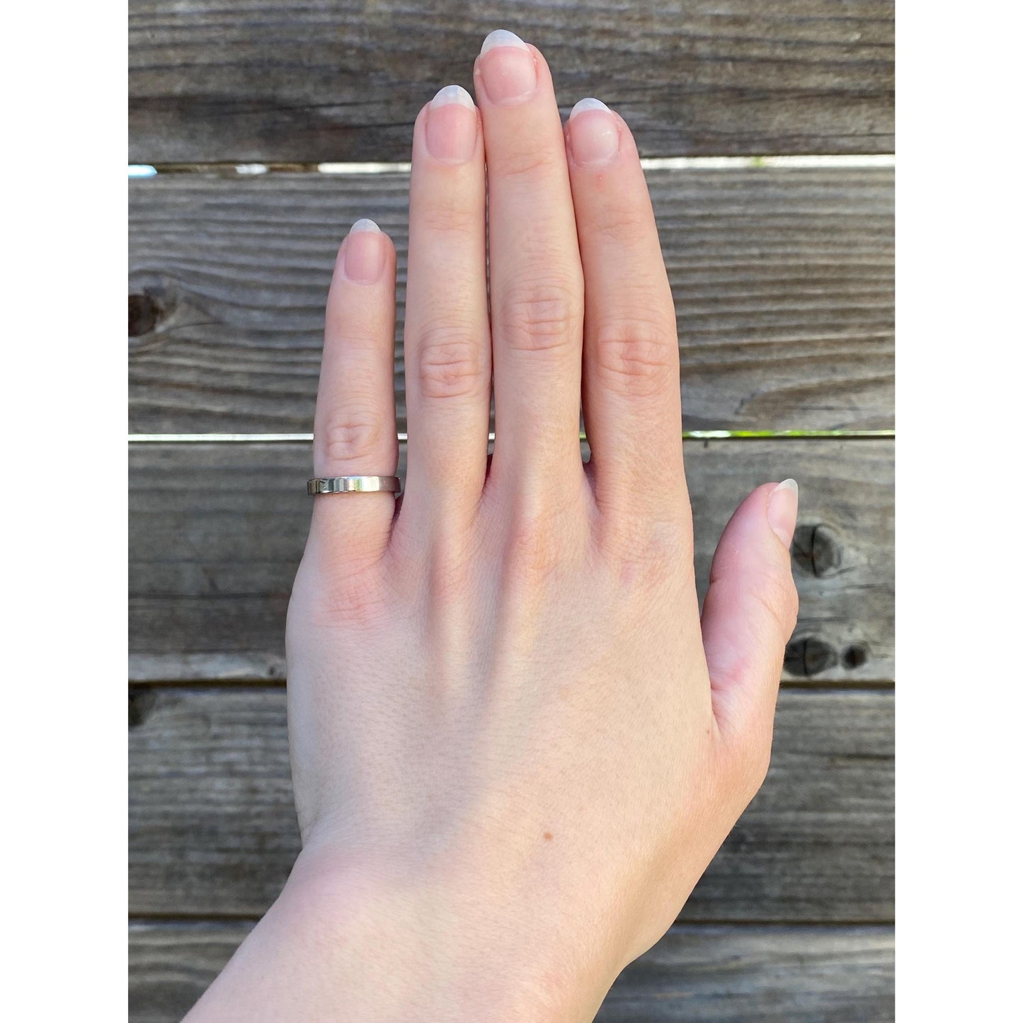 Tiffany & Co. Vintage Solid Platinum Ring Band - Size 3.75