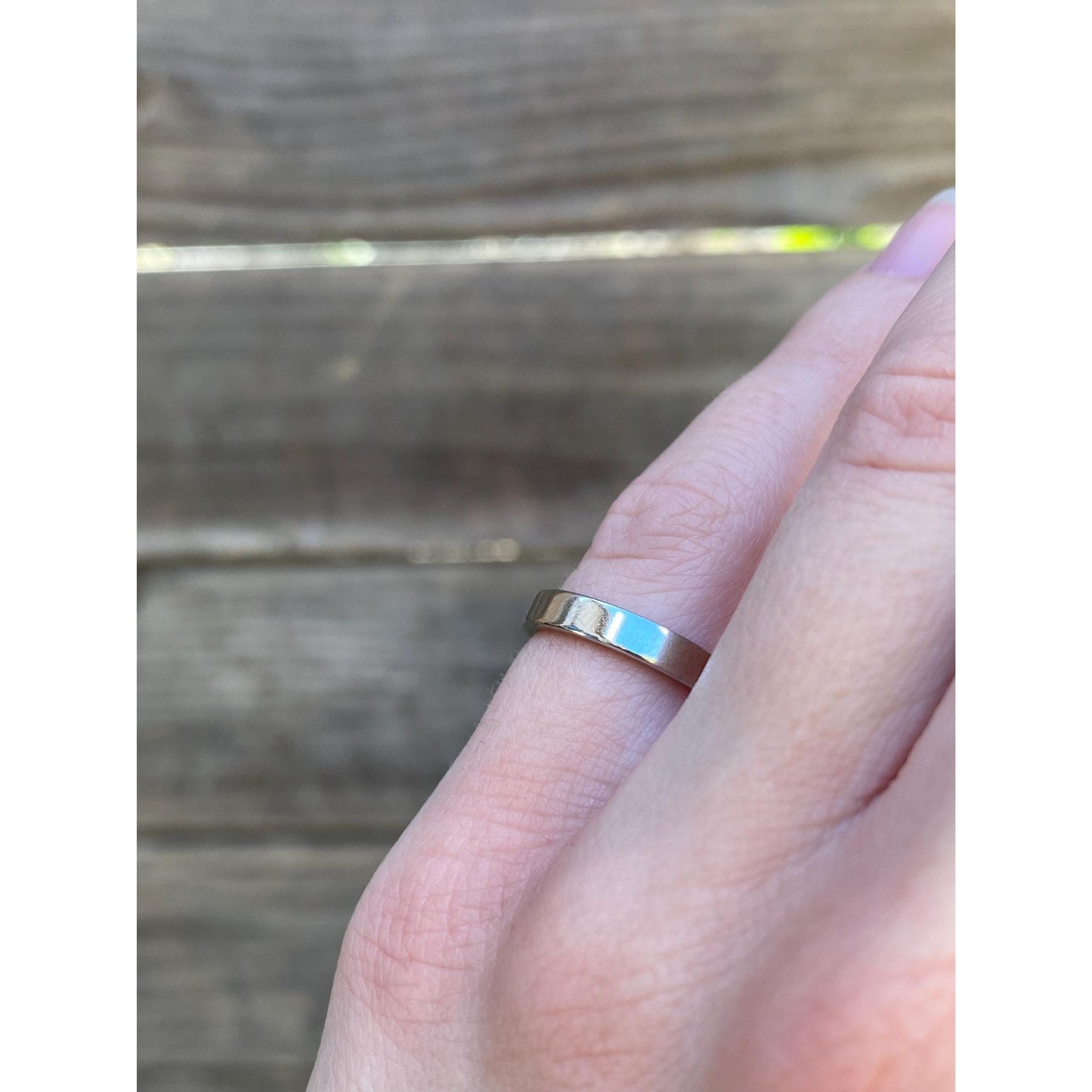 Tiffany & Co. Vintage Solid Platinum Ring Band - Size 3.75