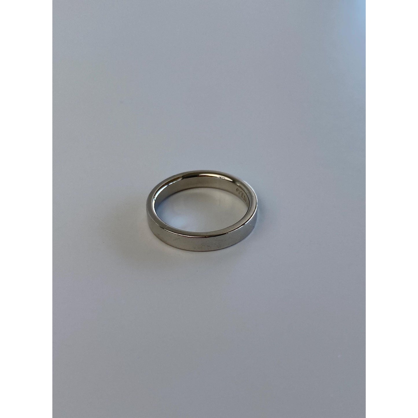 Tiffany & Co. Vintage Solid Platinum Ring Band - Size 3.75