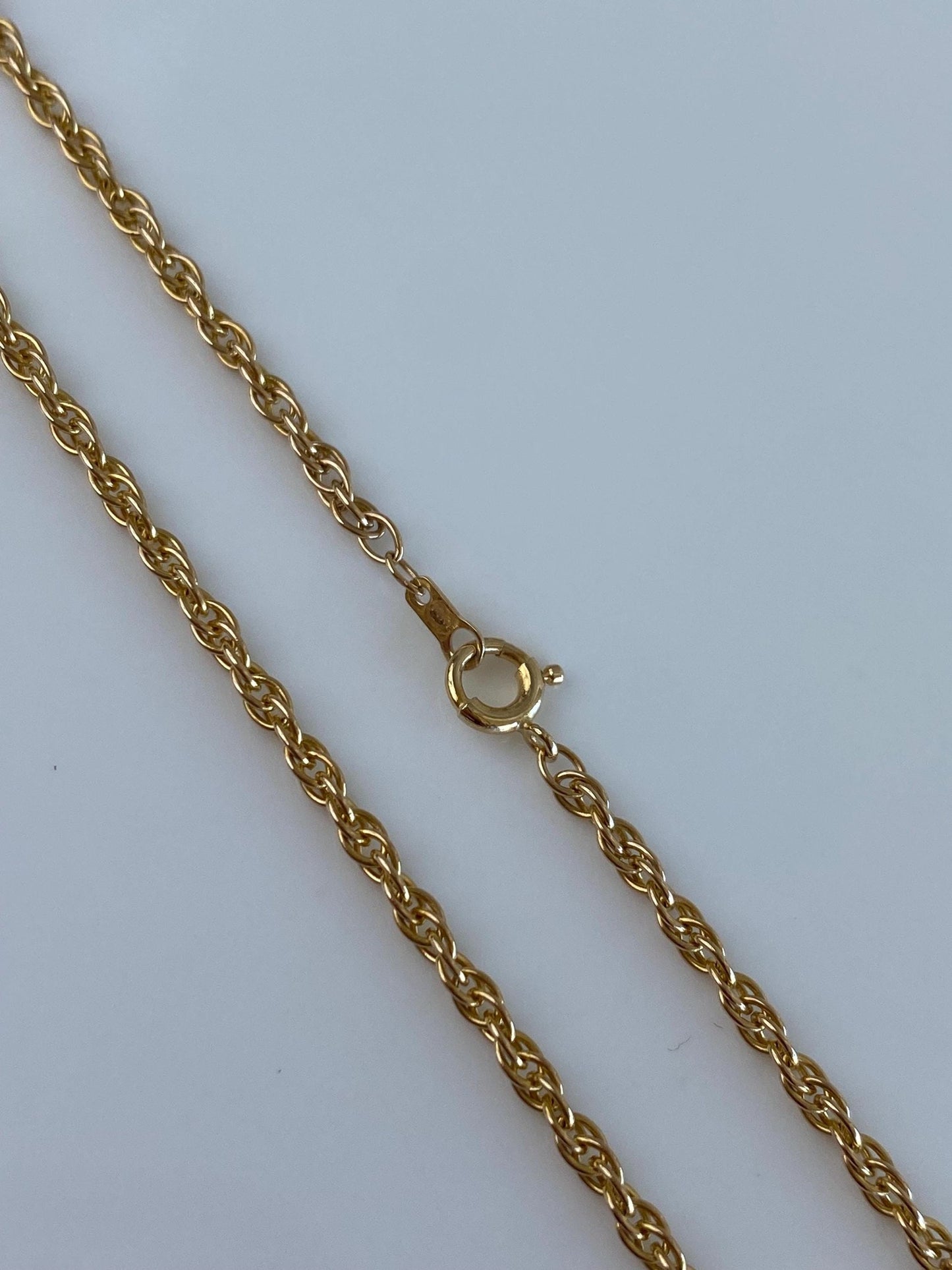Vintage Solid 14k Yellow Gold Chain Necklace - 18.5 inches