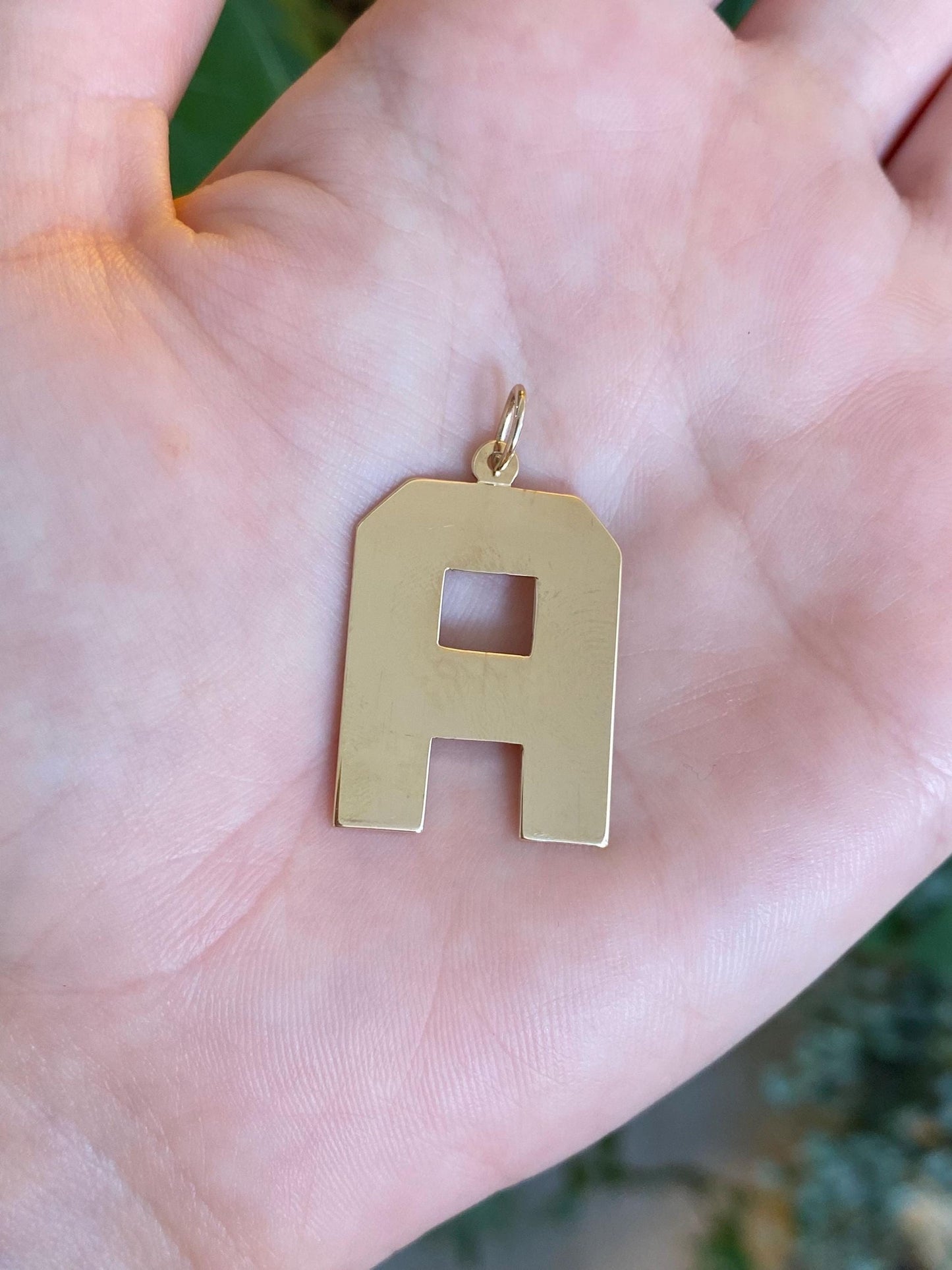 Vintage Solid 14k Yellow Gold Initial 'A' Charm