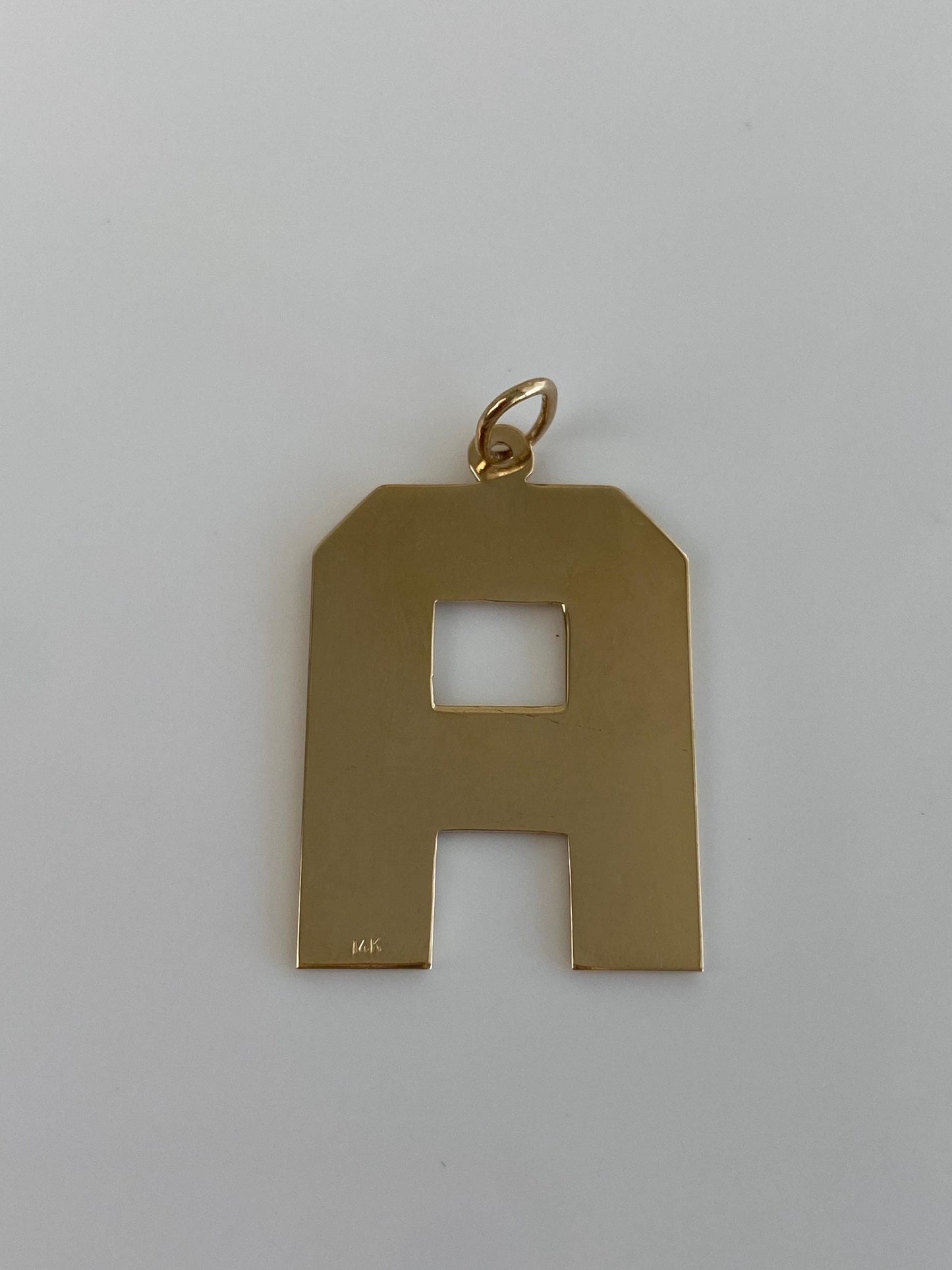 Vintage Solid 14k Yellow Gold Initial 'A' Charm