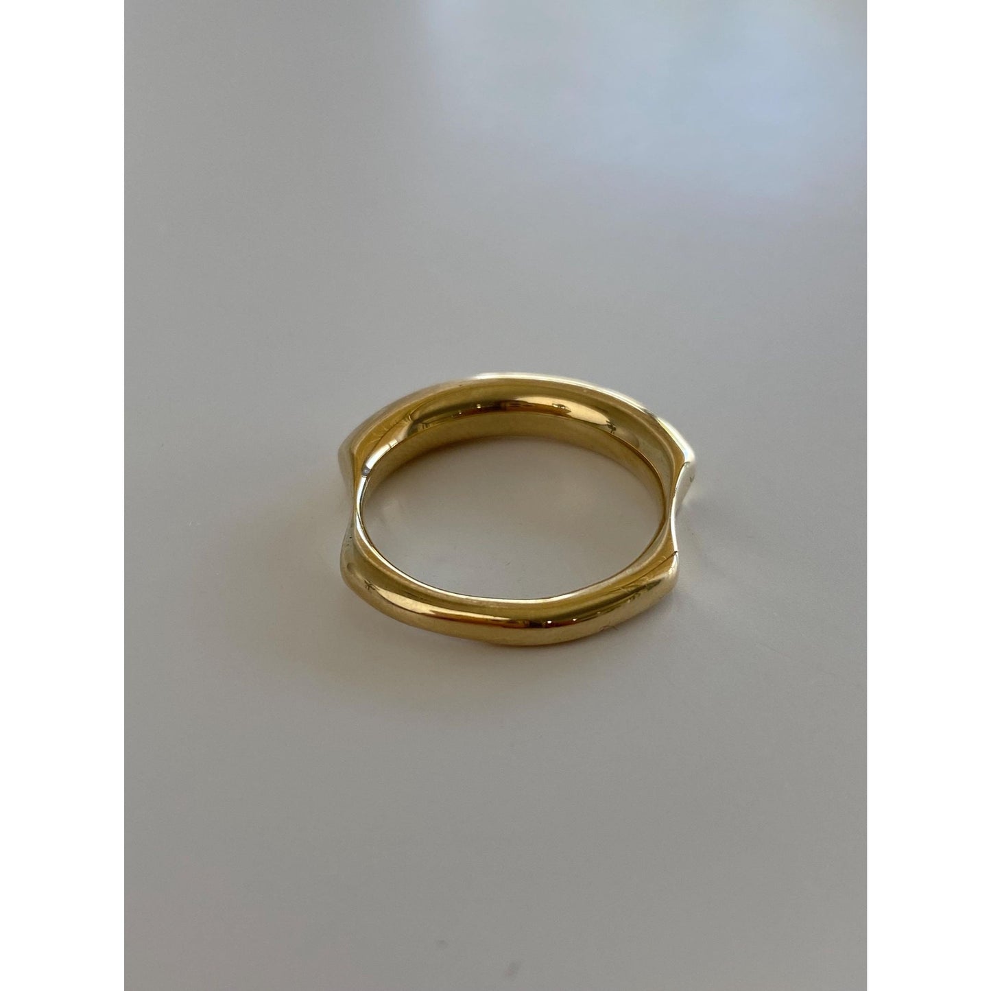 Vintage Solid 14k Yellow Gold Chunky Stacker Ring - Size 6
