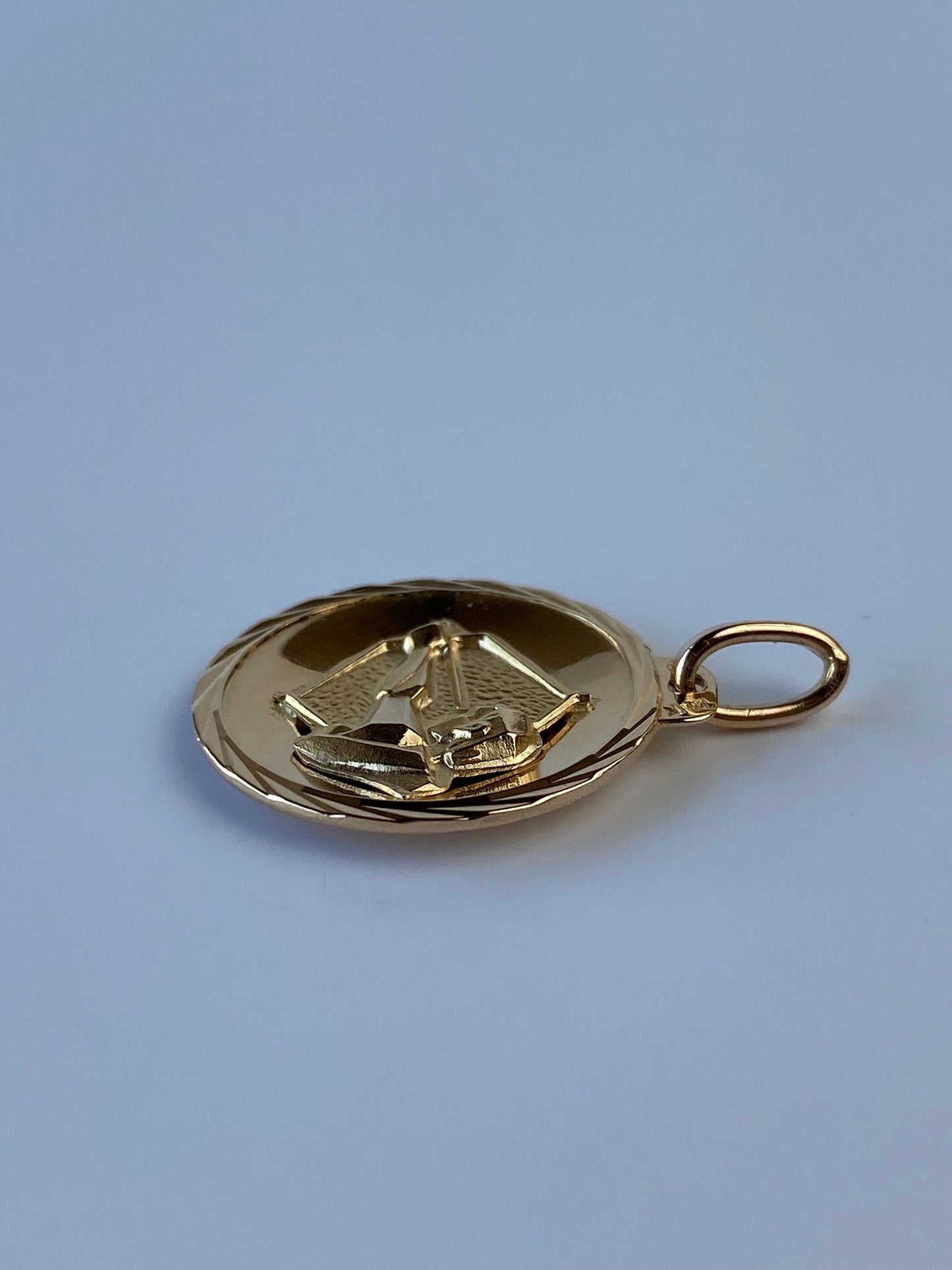 Vintage Solid 14k Yellow Gold Large Sagittarius Zodiac Charm