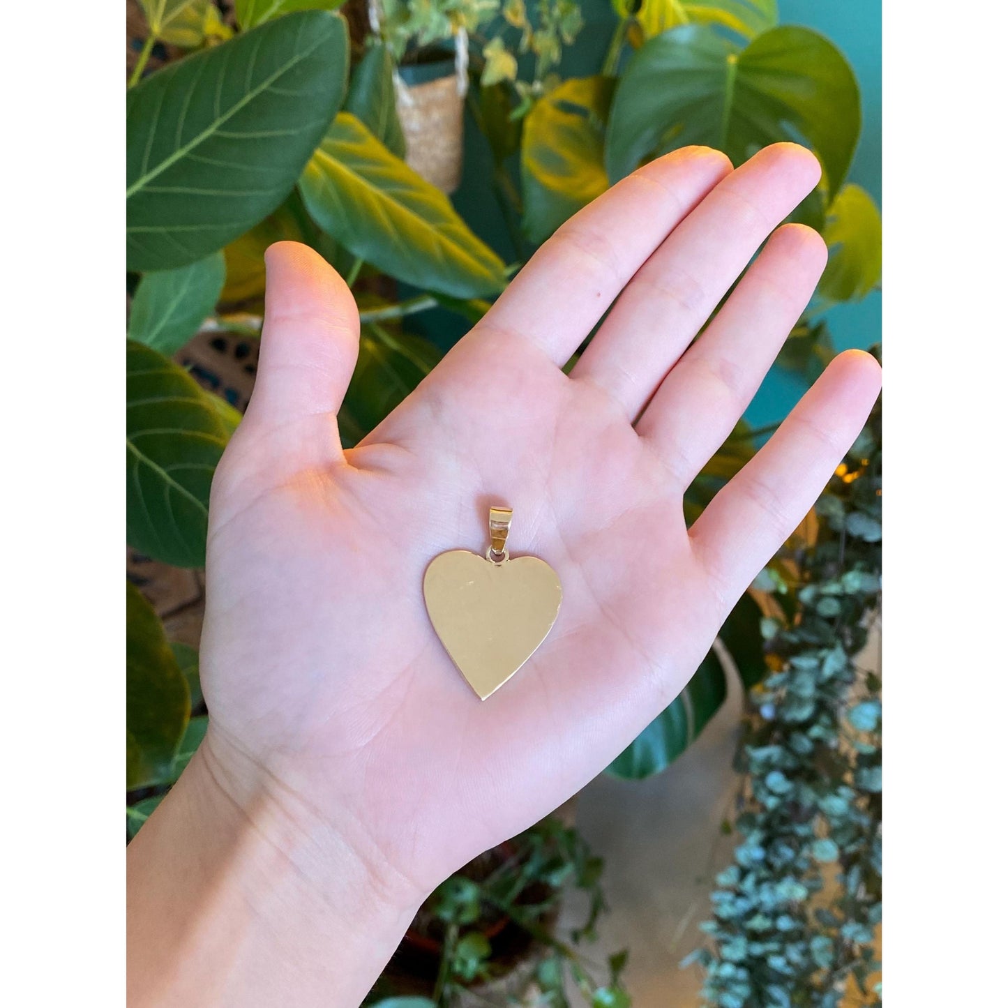 Vintage Solid 10k Yellow Gold Heart Charm