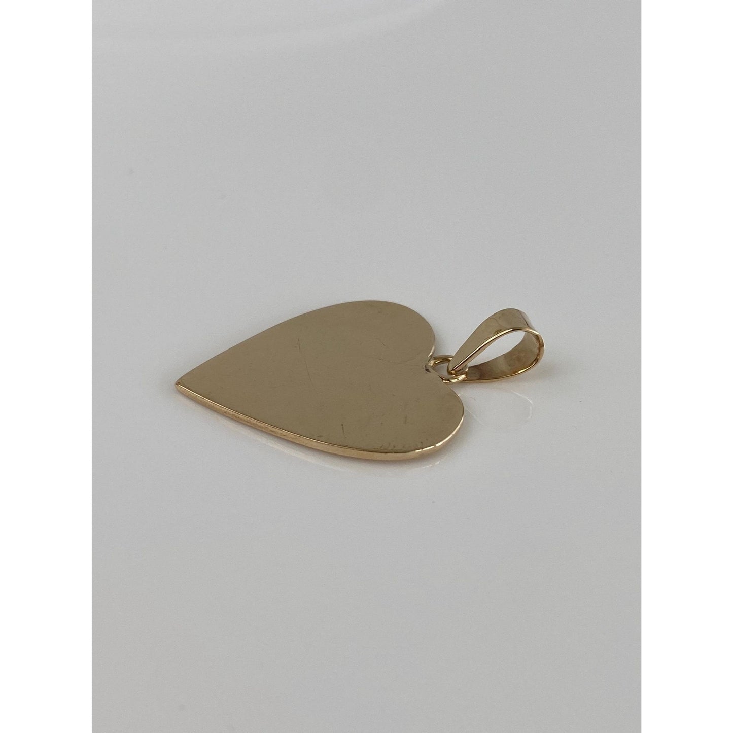 Vintage Solid 10k Yellow Gold Heart Charm