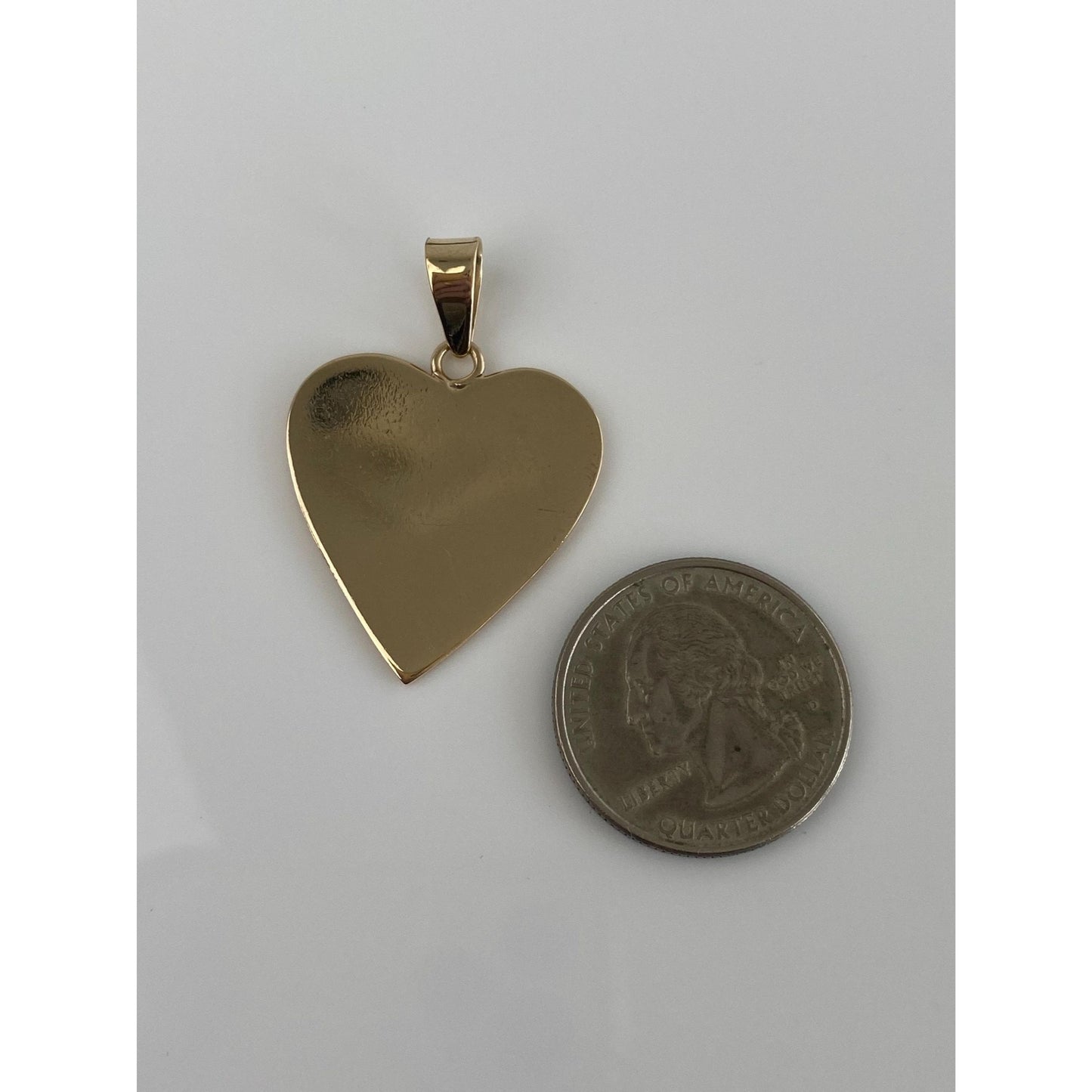 Vintage Solid 10k Yellow Gold Heart Charm