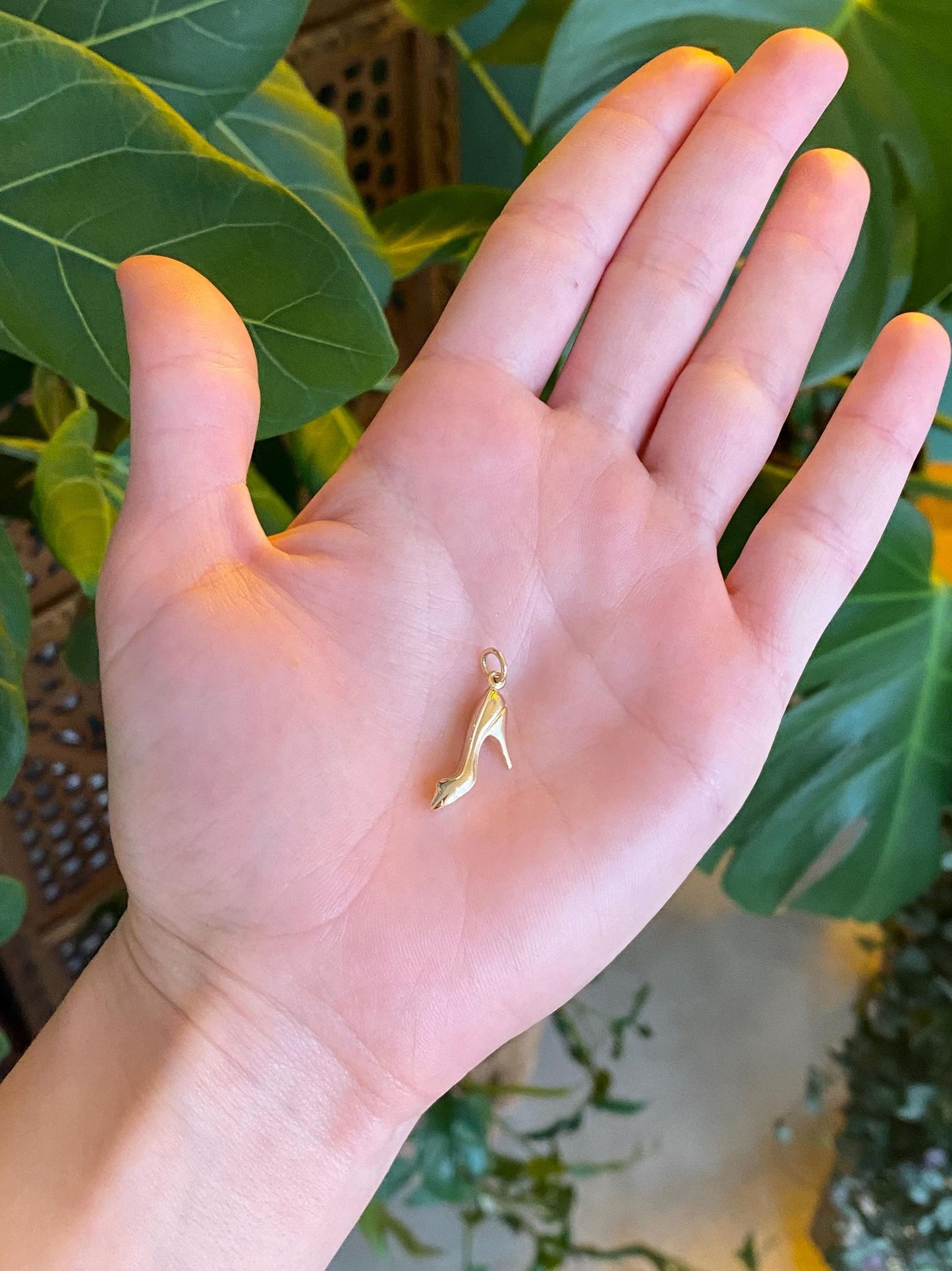 Vintage 14k Yellow Gold High Heel Charm