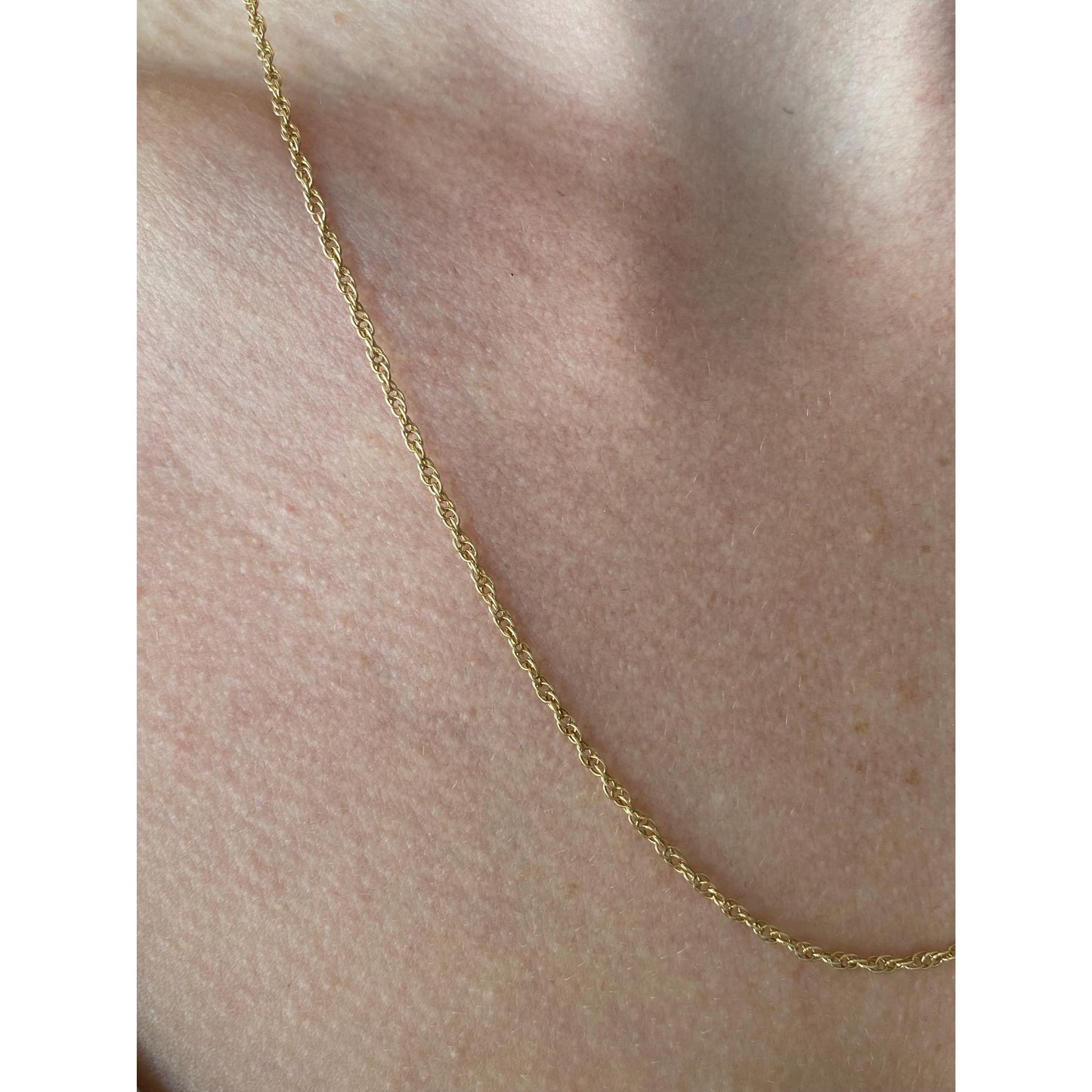 Vintage Solid 14k Yellow Gold Chain Necklace - 20 inches