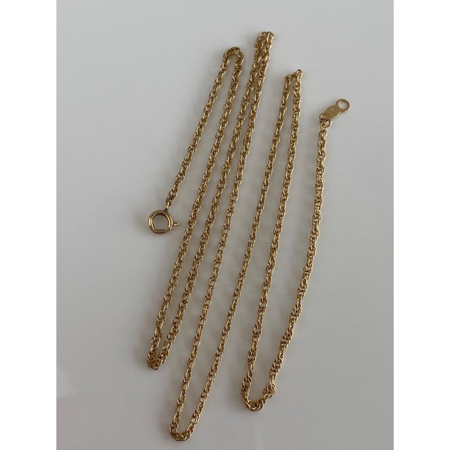 Vintage Solid 14k Yellow Gold Chain Necklace - 20 inches