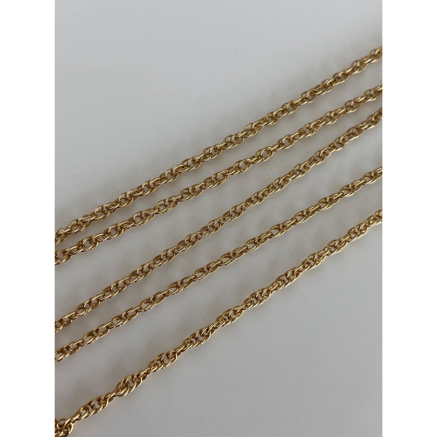 Vintage Solid 14k Yellow Gold Chain Necklace - 20 inches