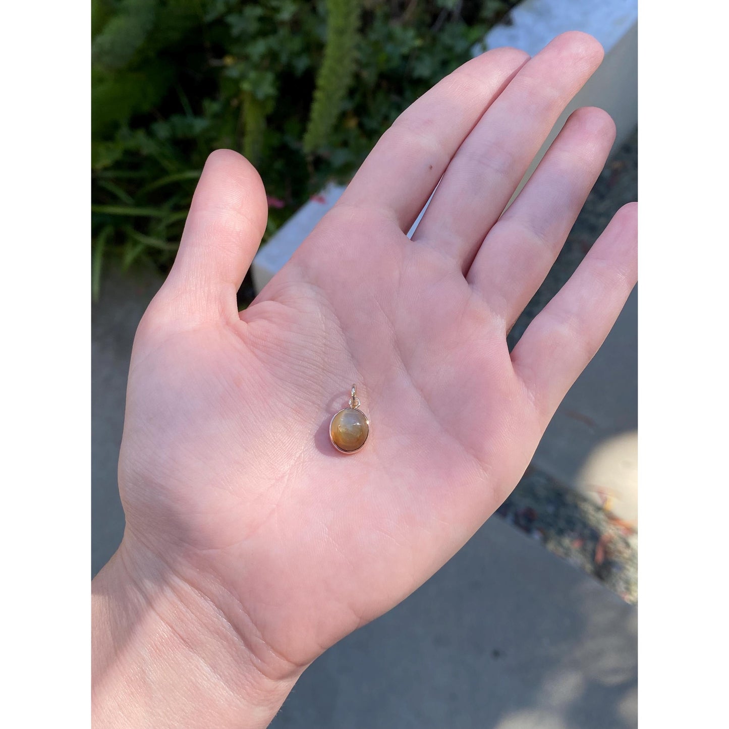 Vintage Solid 10k Yellow Gold Tigers Eye Stick Pin Conversion Charm