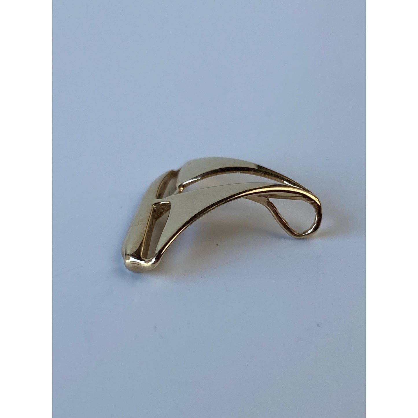 Solid 14k Yellow Gold Sailboat Charm